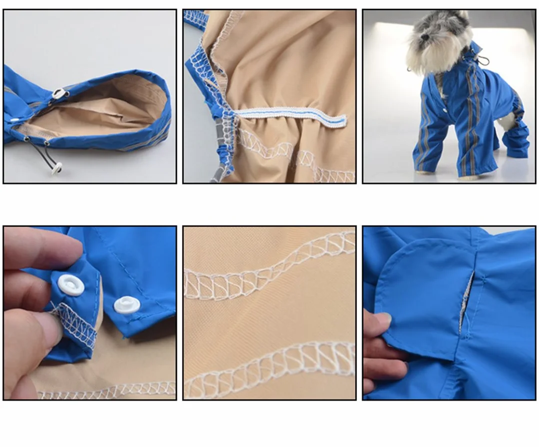 Manteaux de Pluie imperméables pour Chien, imperméable pour Chien, imperméable réfléchissant, grands Chiens, Quatre Pattes, Veste de Pluie, imperméable pour ani