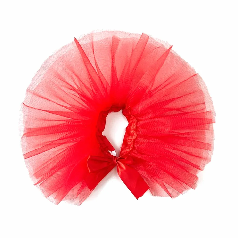 Jupe tutu colorée pour chien robe anniversaire blanc M
