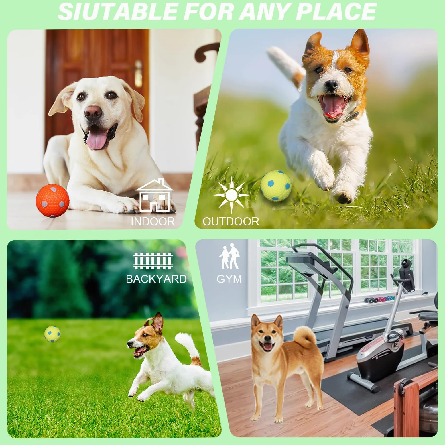 Lanceur de balle automatique pour chien - Jouet interactif pour chien - Balle de tir (jaune)