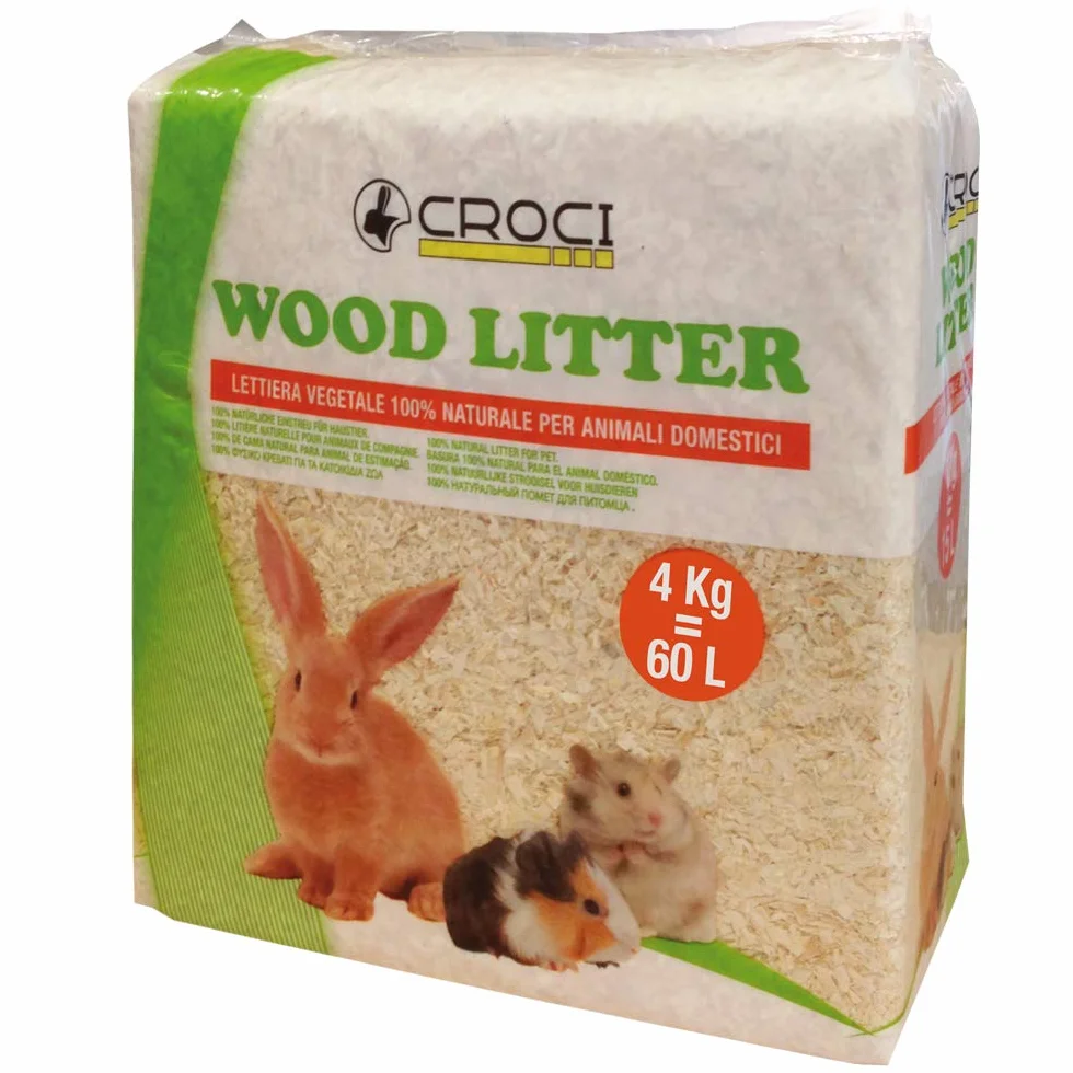 Croci Litière Végétale Naturelle pour Rongeurs 60L 4kg