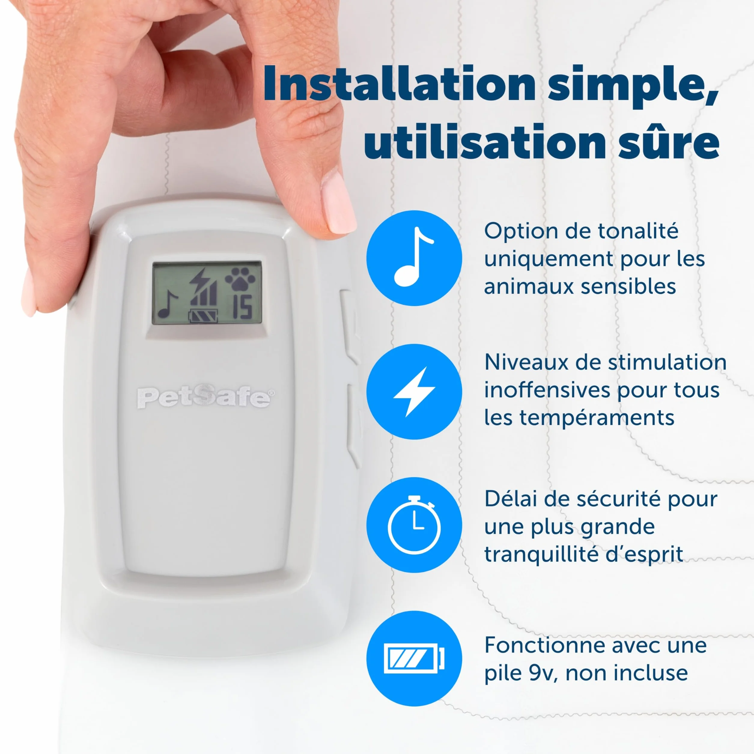 PetSafe Tapis d'entraînement électronique ScatMat Protection Meubles 7 Modes Stimulation électrostatique Taille L