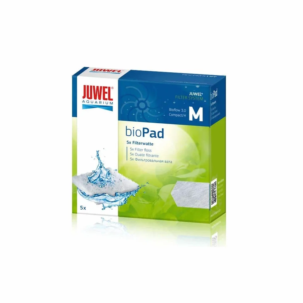 Juwel BIOPAD Filtrante Ouate pour Aquarium, Boite de 5, Taille M
