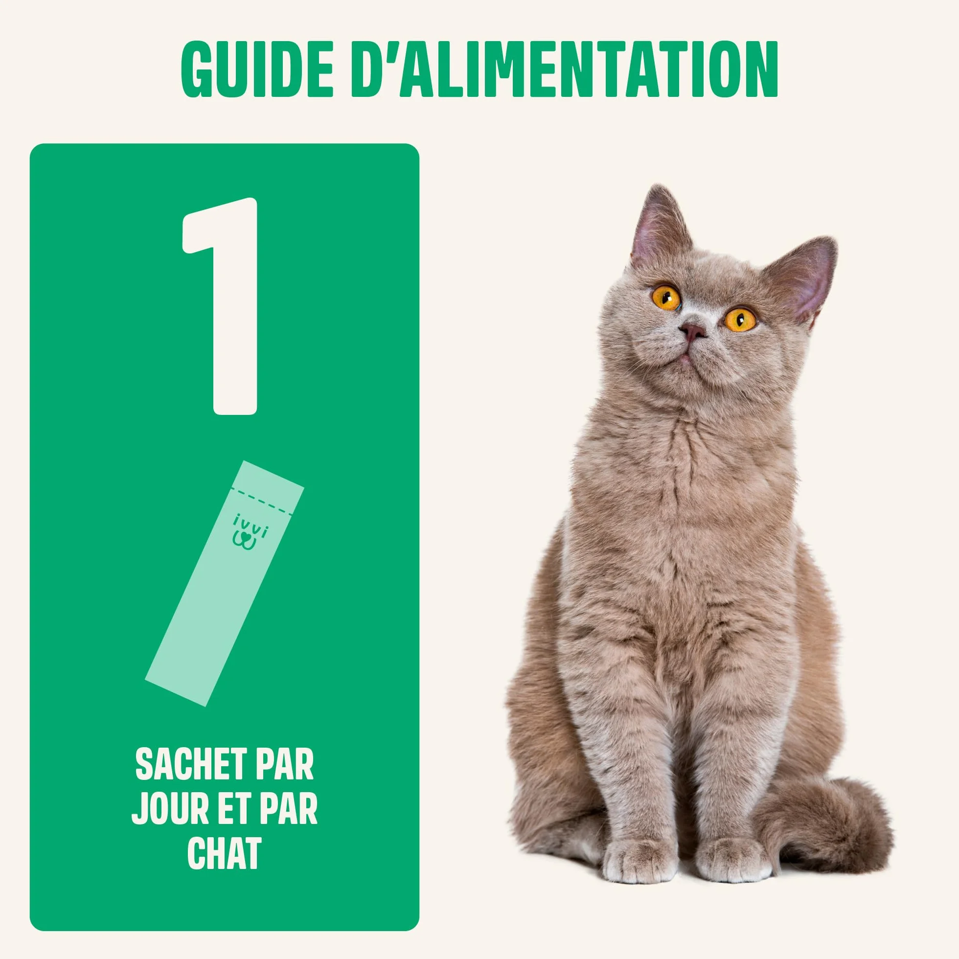 ivvi Essence Digestion pour Chats – 30 Snacks crémeux Thon courge graines de Lin postbiotique – Flore intestinale – 450 g