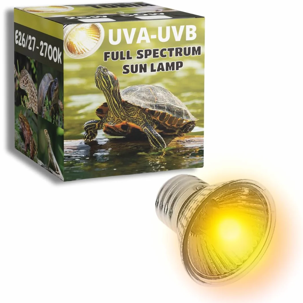 Tonia Lampe UVB 3.0 25W 50W Lumière solaire à spectre complet reptiles amphibiens