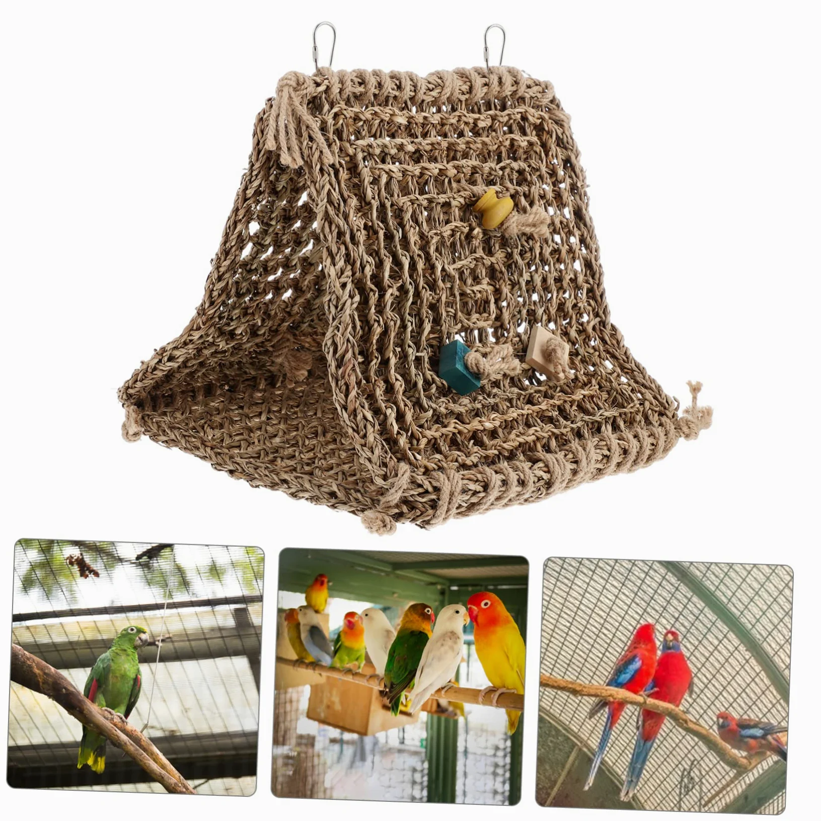 SUPVOX Hamac Suspendu pour Oiseaux Nichoir pour Perroquet Abri de Cage Maison pour Oiseaux Lit de Perroquet Plusieurs Styles