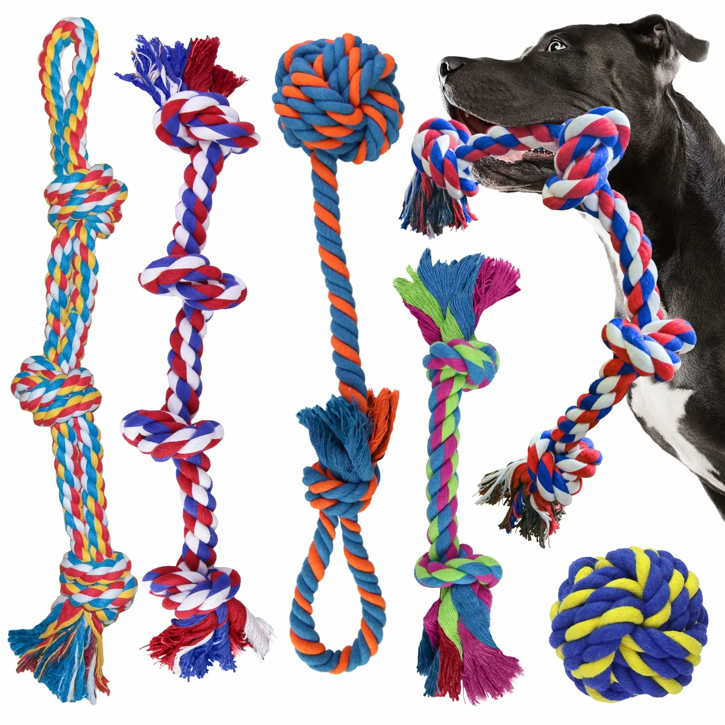 Jouets en Corde pour Chien XL (extrêmement durables et Solides) pour Chiens de Grande et Moyenne Taille - Jouets DE Chien Extra Grands pour Les CHEWERS agressifs