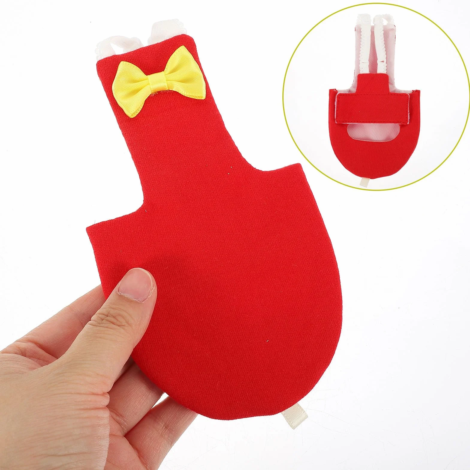 FRCOLOR Couches pour Oiseaux Perroquets et Perruches Taille M, Couche-Culotte Ajustable Respirante Tissu Doux