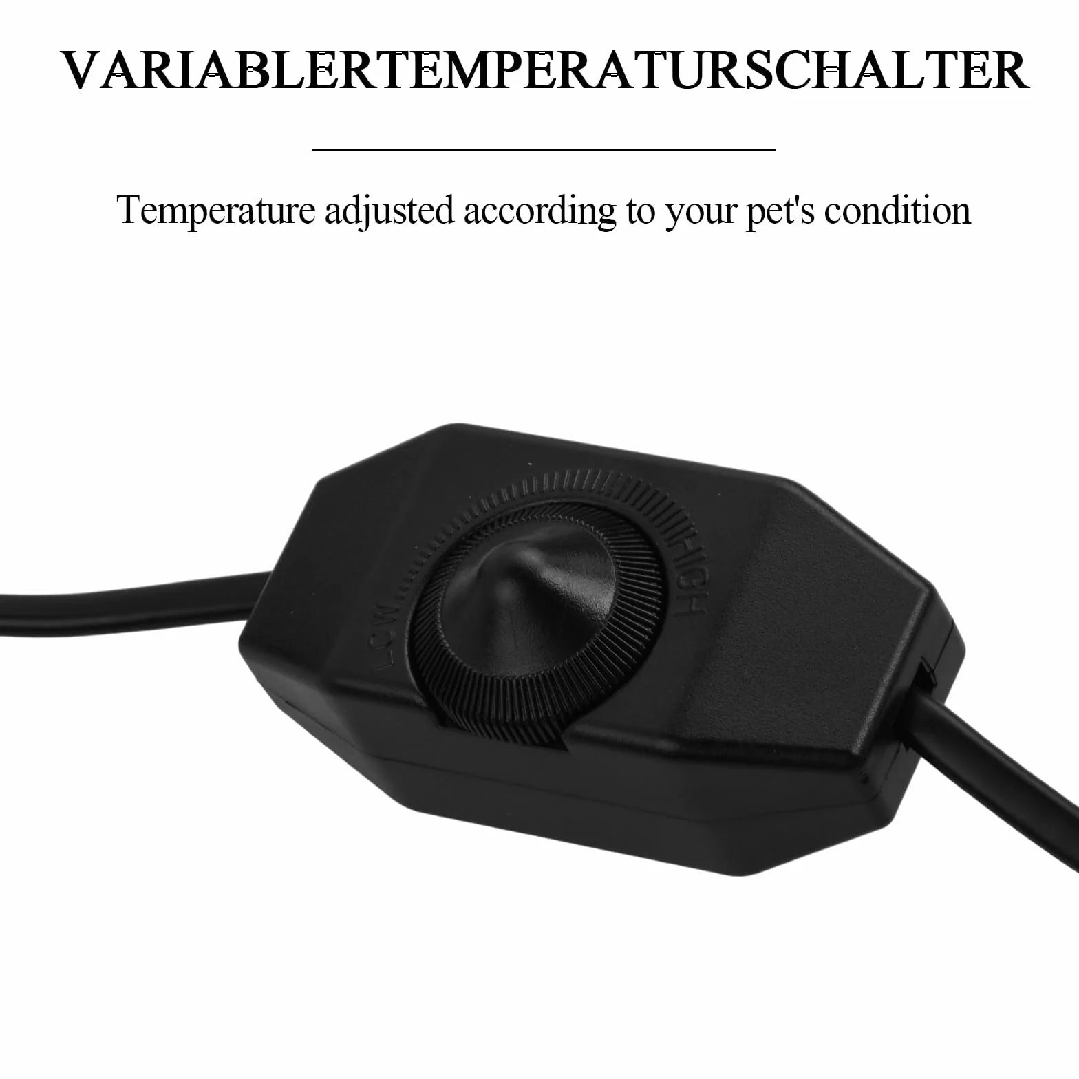 Tapis Chauffant Reptile 14W 28x28cm Réglable Contrôle Température Terrarium