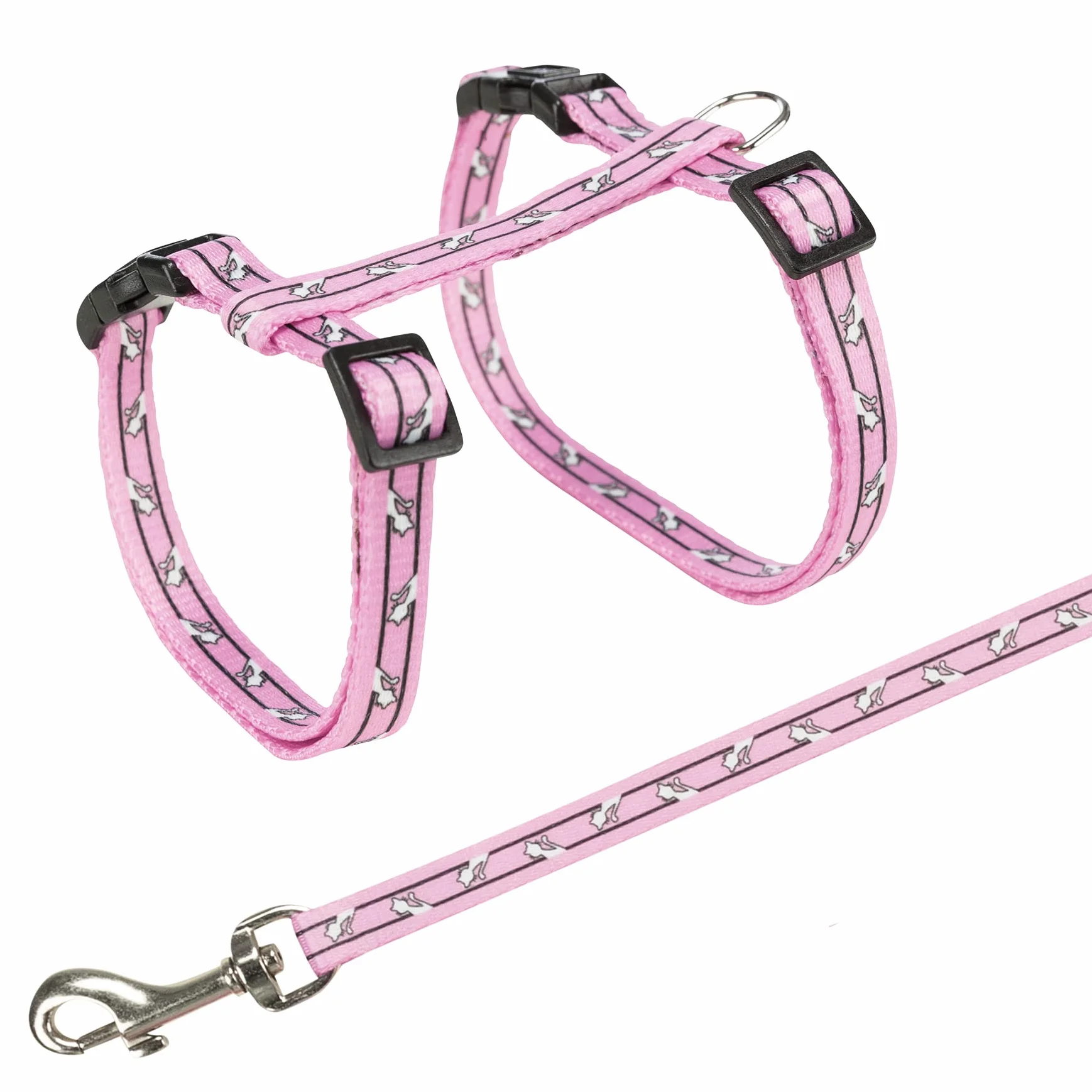TRIXIE Harnais pour chats avec laisse 27-45 cm 1,20 m sangle réglable fermetures à cliquet