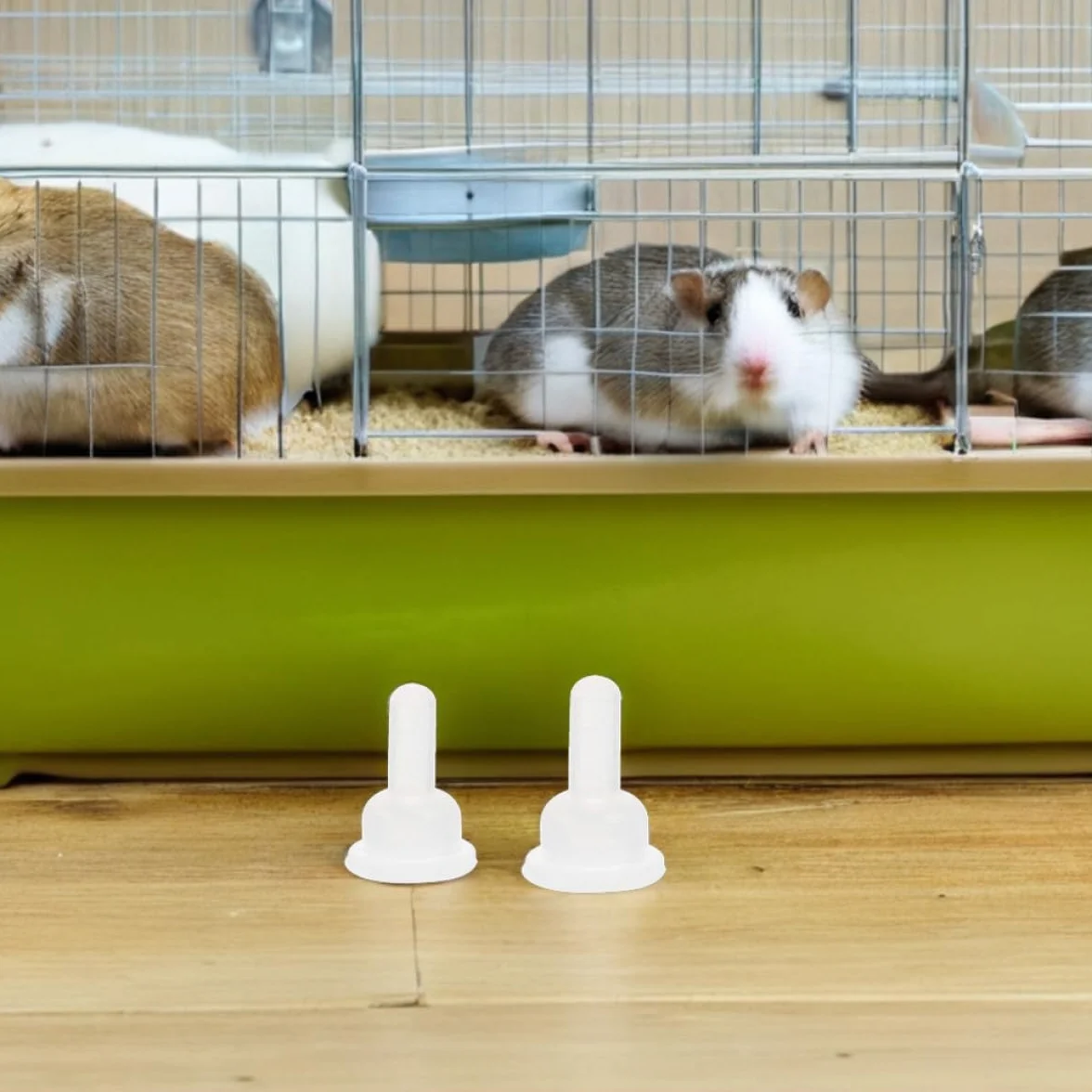 Tétines en Silicone Protection Bouche Délicate Lot de 50 pour Biberon d'alimentation Animaux Chinchillas Chatons