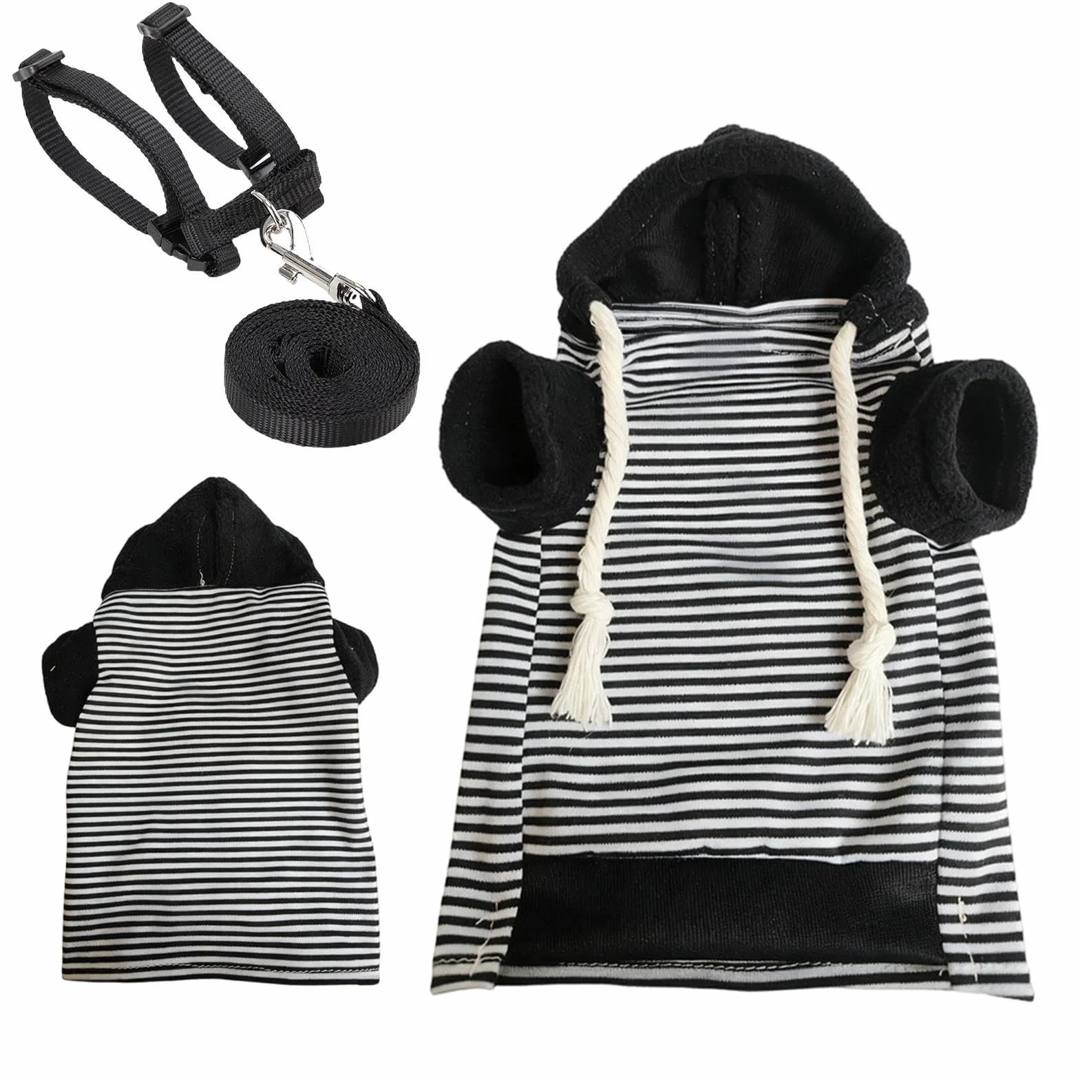 Vêtements pour Furet avec Harnais - Tenue Chaude et Douce pour Hamster, Écureuils, Chihuahuas, Chats