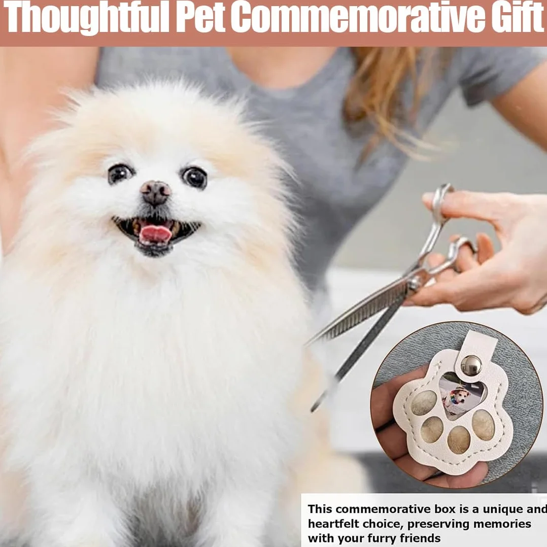 Porte-Clés Patte Personnalisable Souvenir Chien Décédé 2 Pièces Rose Blanc