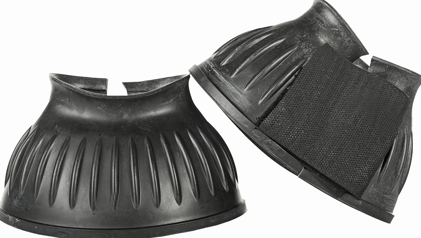 HKM Atlanta Cloches de Saut en Caoutchouc Noir Taille XL