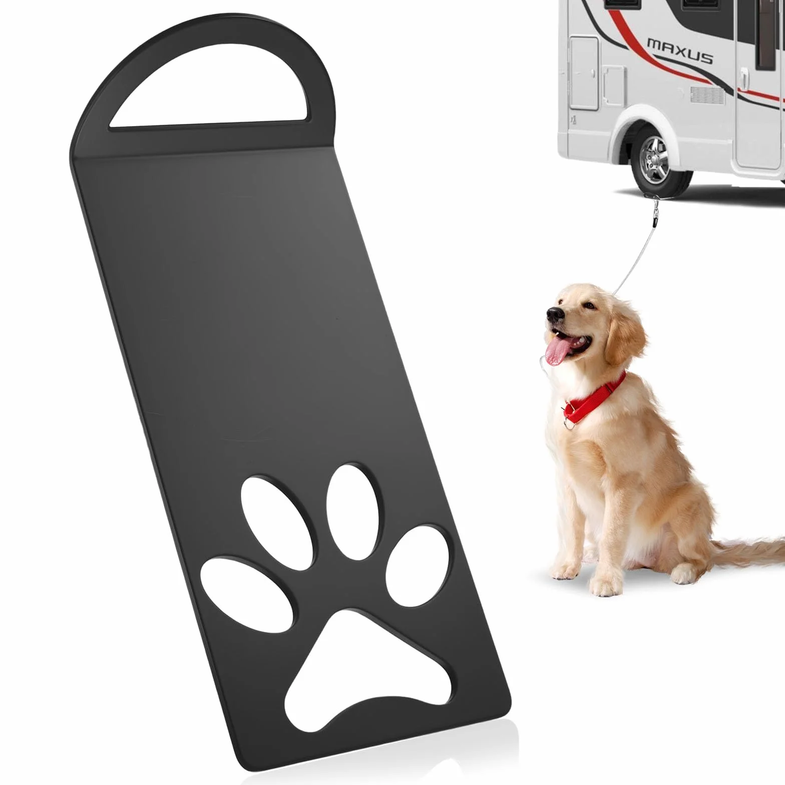 Plaque Piquet pour Chien, Ancre de Sol pour Chiens, Accessoires Camping Extérieur