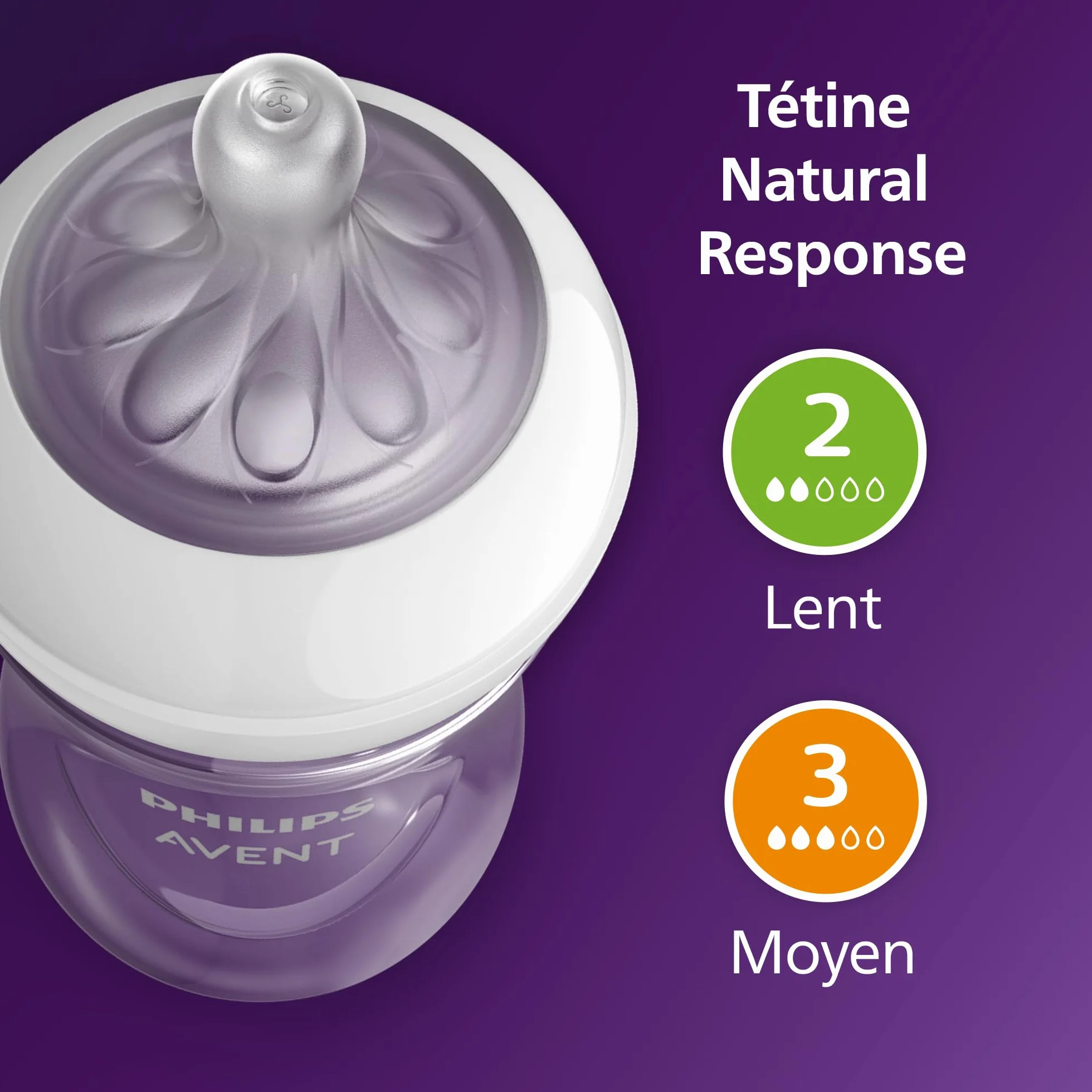 PHILIPS AVENT Kit nouveau-né Natural 3.0 AirFree 2 Biberons 125ml + 2 Biberons 260ml + Sucettes Ultra Douce 0-6M