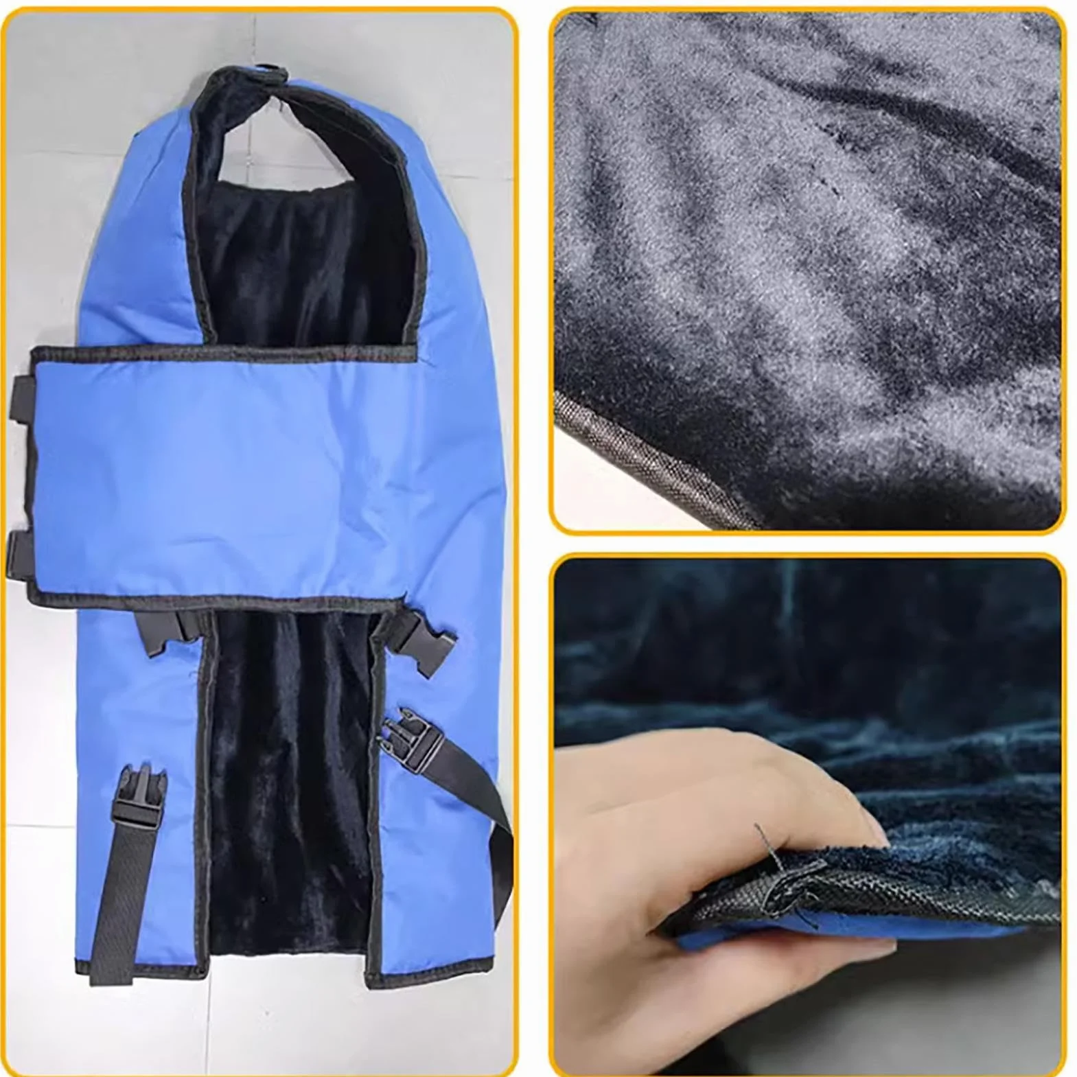 EventerManteau Veau Manteau Couverture Veau imperméable Tissu Oxford Coupe-Vent Bleu