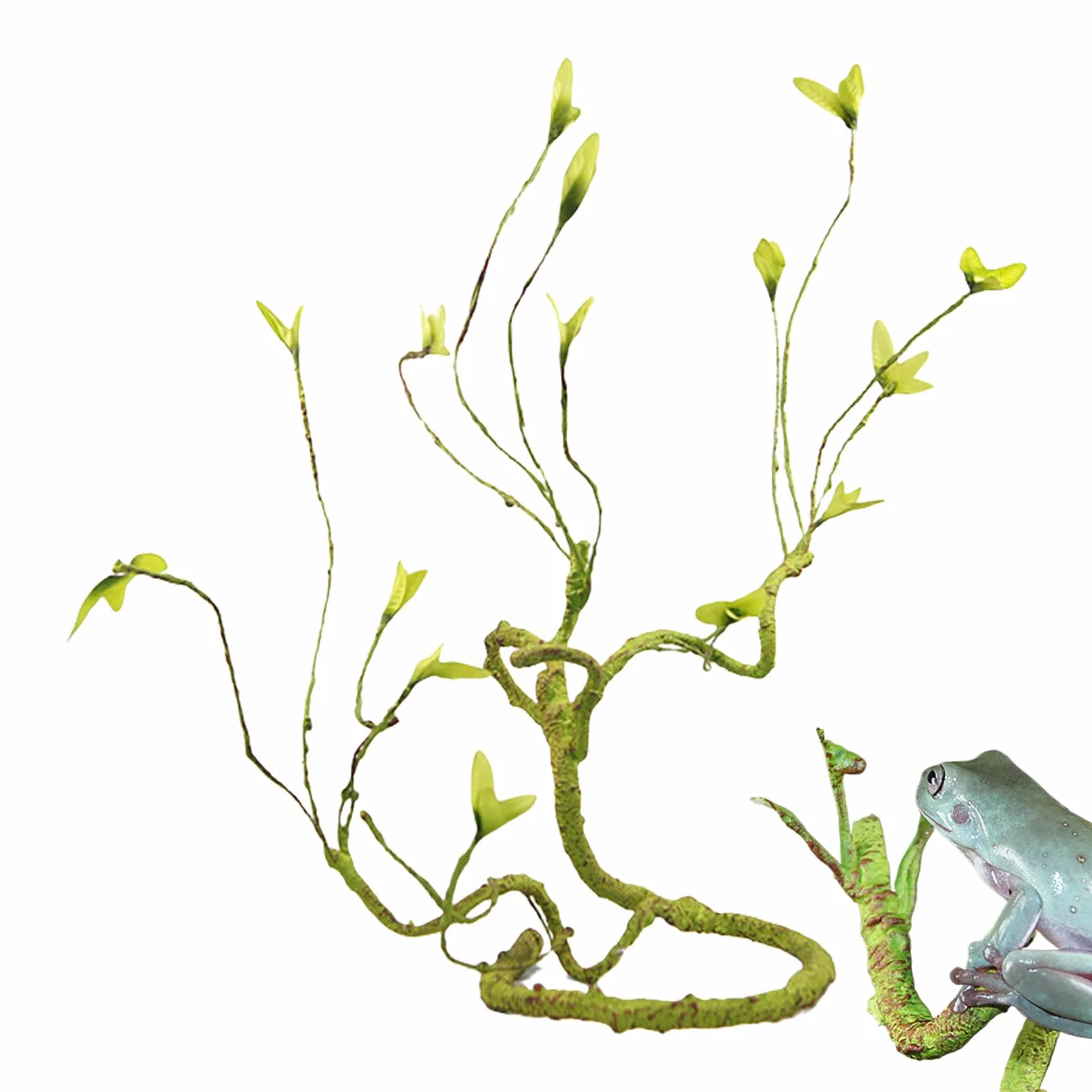 Générique Branches pour Reptiles Grimpeurs - Accessoires De Cage pour Caméléons | Décor De Vignes Artificielles Naturelles pour Dragon Barbu Grenouille Serpent Crabe De Terre Tarentule