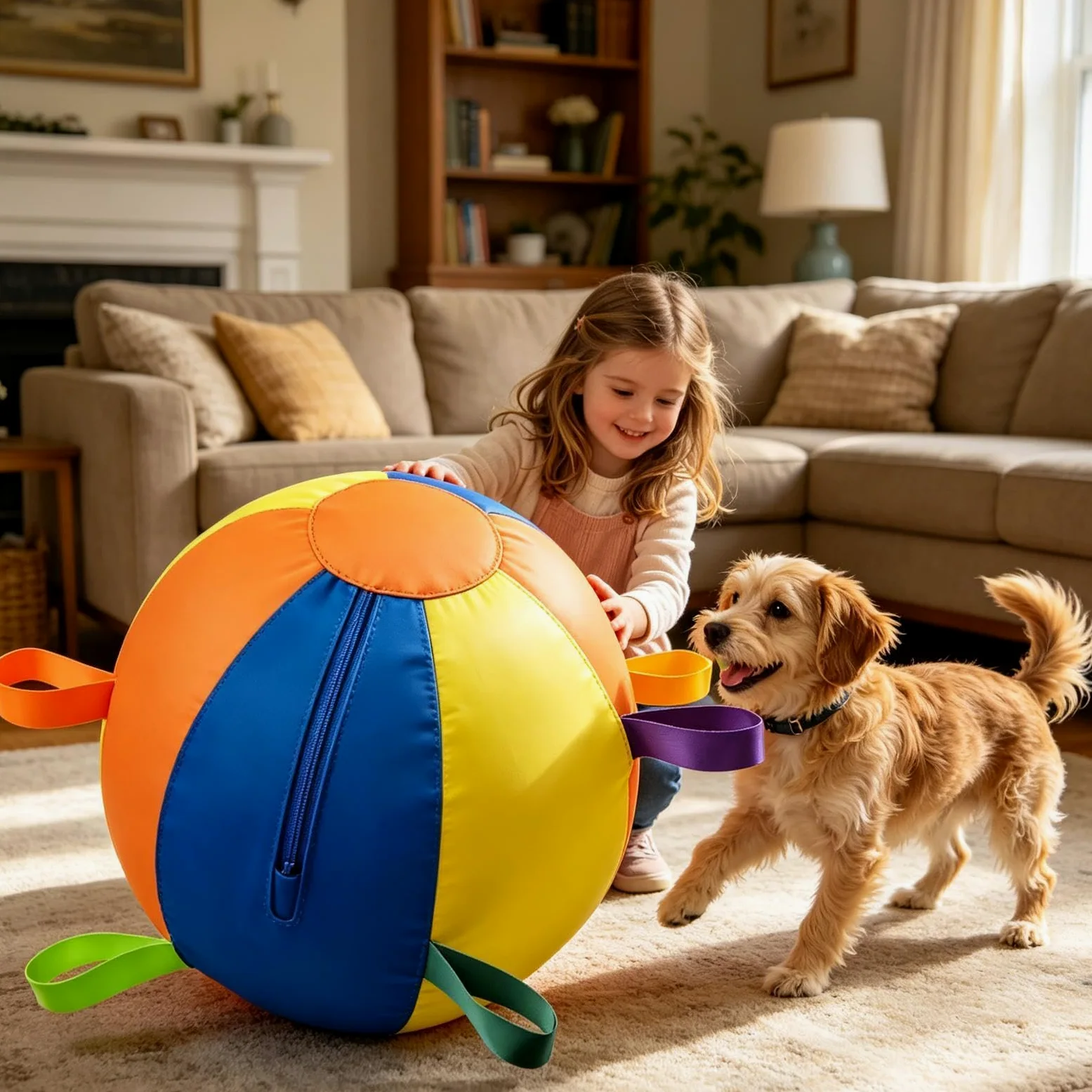 Herding Balle flottante géante pour chien avec pompe | Jouets interactifs pour chien de troupeau pour parc, jardin, pelouse, piscine, entraînement d'exercice