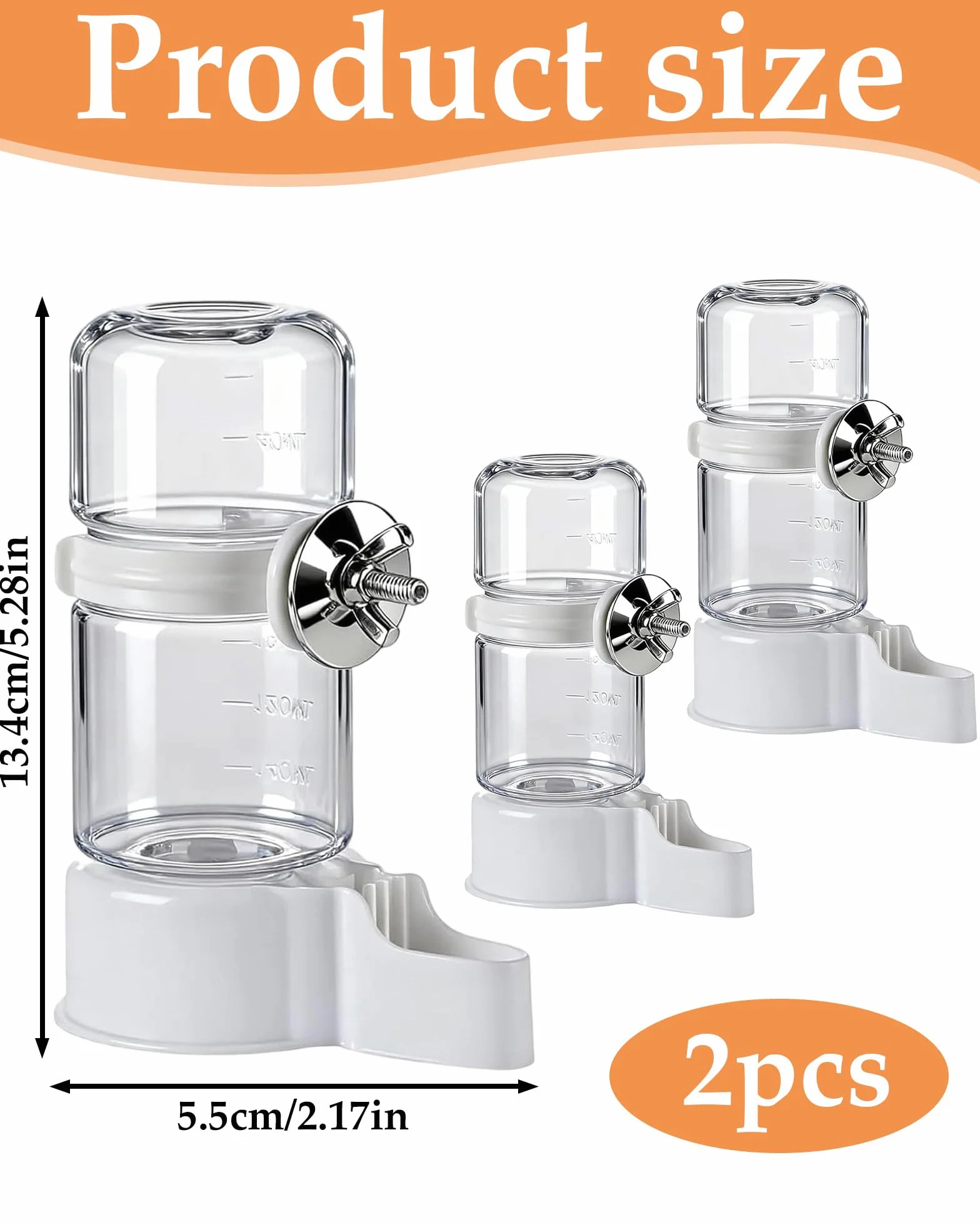 Distributeur Automatique d'eau pour Oiseaux 140ml Buveur Automatique pour Oiseaux, Passereaux, Perroquets