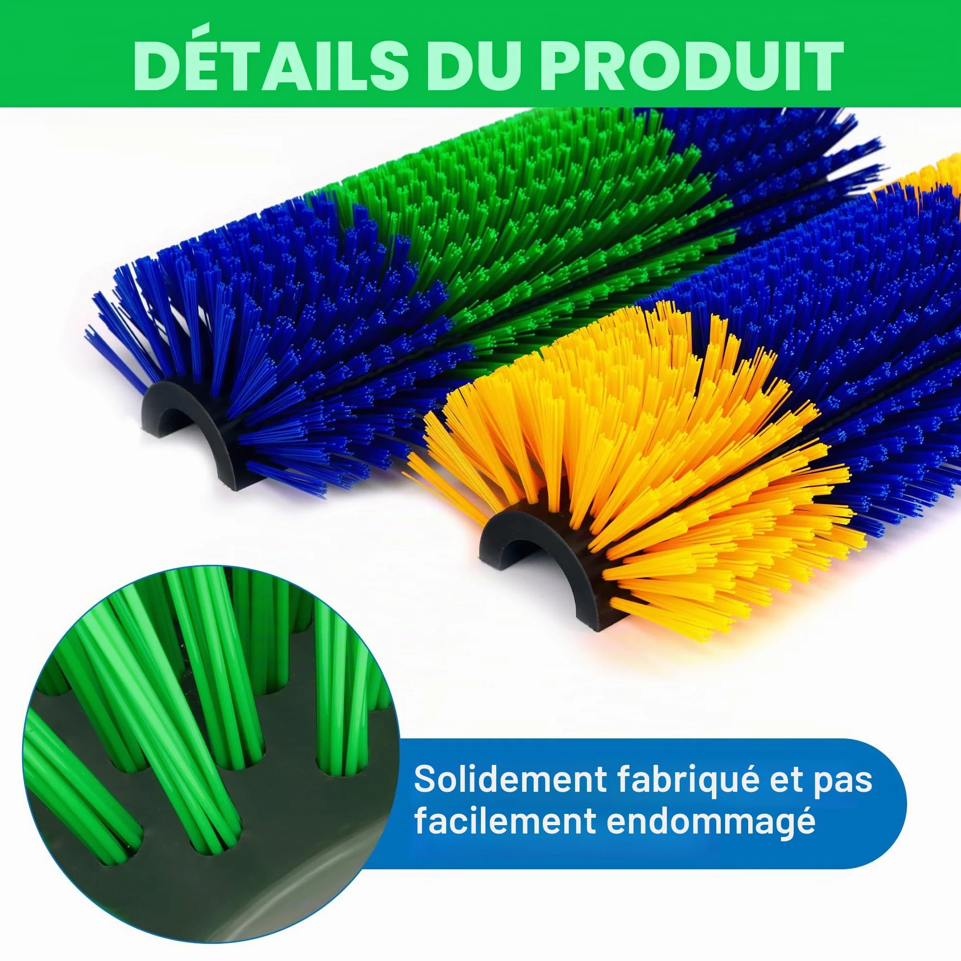 Brosses à Gratter pour Bétail - Lot de 2 Brosses de Toilettage pour Chevaux, Chèvres, Vaches