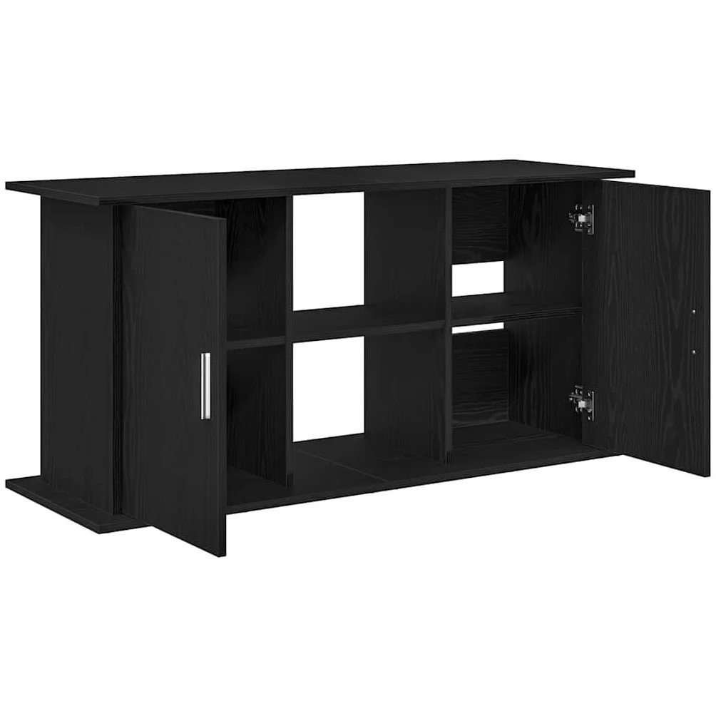VidaXL Support d'Aquarium Chêne Noir 121x41x58 cm Bois d'Ingénierie