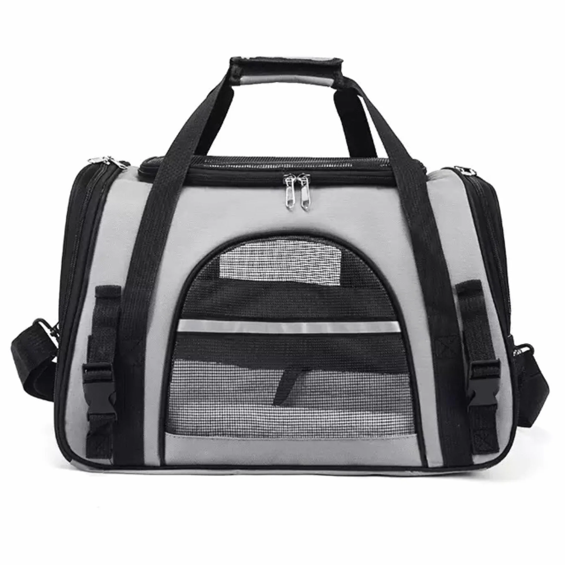Miawouf Sac Transport Chat Caisse avec Bandoulière Réglable Matelas Confortable 45cm 28cm 25cm Small-Medium 5KG