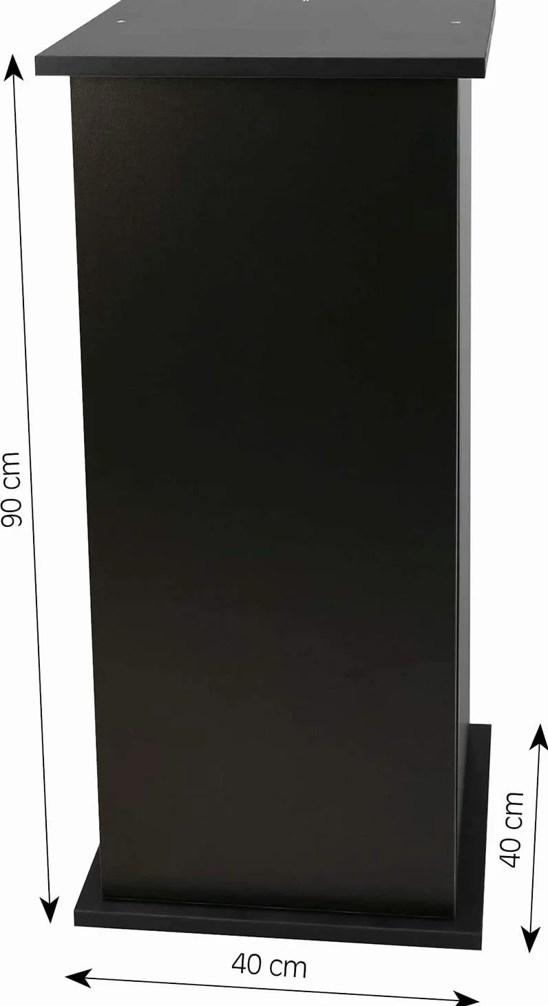Meuble Bas 90 cm Porte Noire Sera Scaper Cube