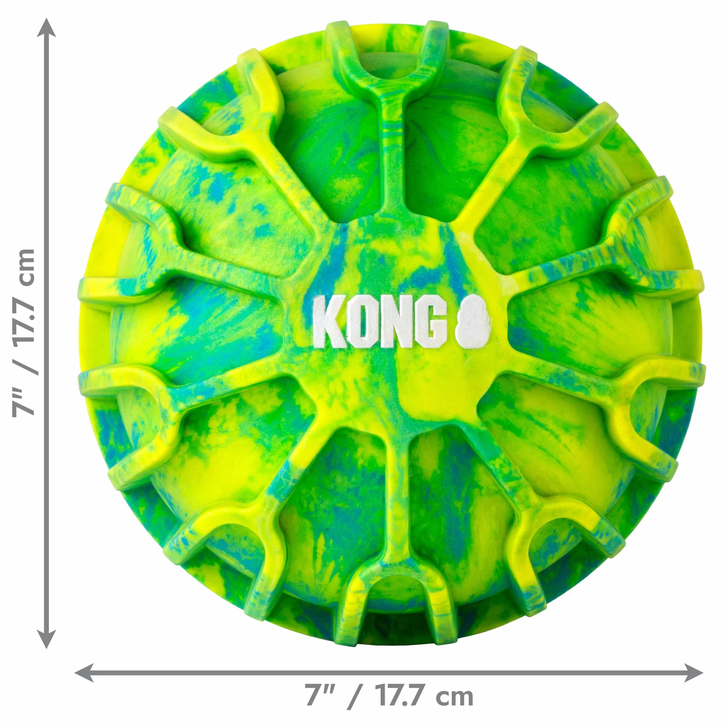 KONG Sport FlexBall duża piłka dla psa z piszczkiem i żłobieniami
