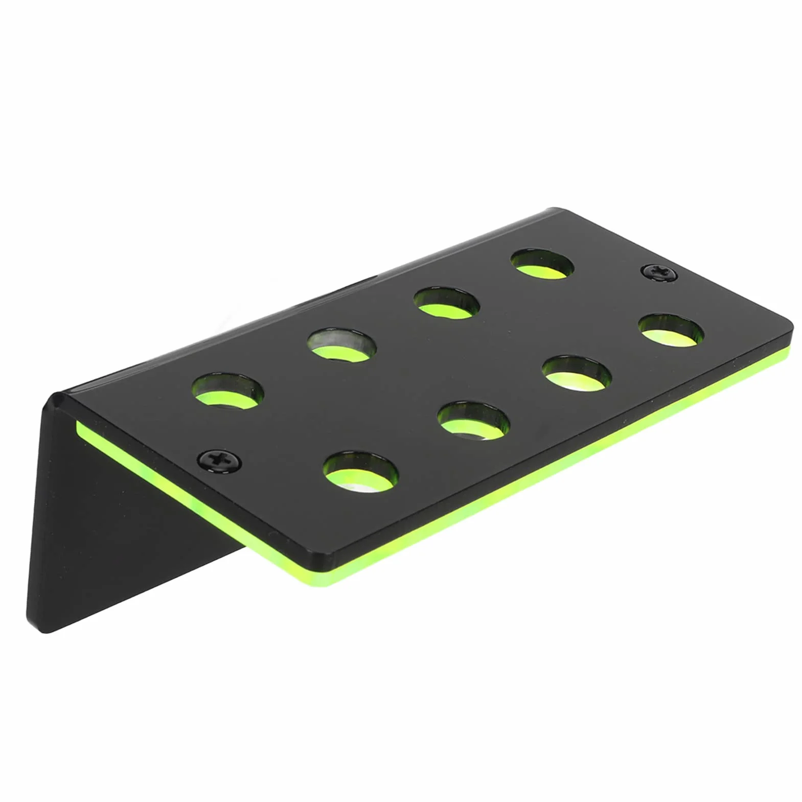 Frag Rack 6 Trous Fluorescent Green Frag Holder Acrylique Aquarium Racks avec Ventouse pour Coraux Vivants