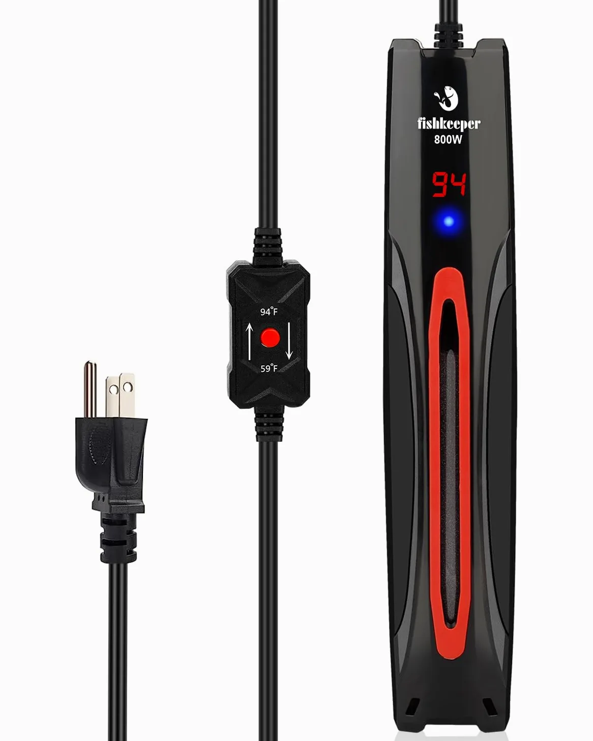 fishkeeper Chauffage submersible intelligent pour aquarium 800 W