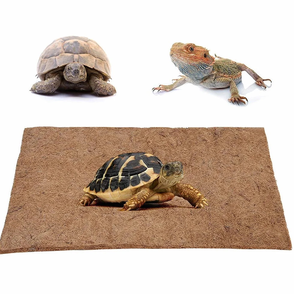 Reptile Fibre De Noix De Coco Tapis Substrat Serpent Terrarium Lézards Dragon Barbu
