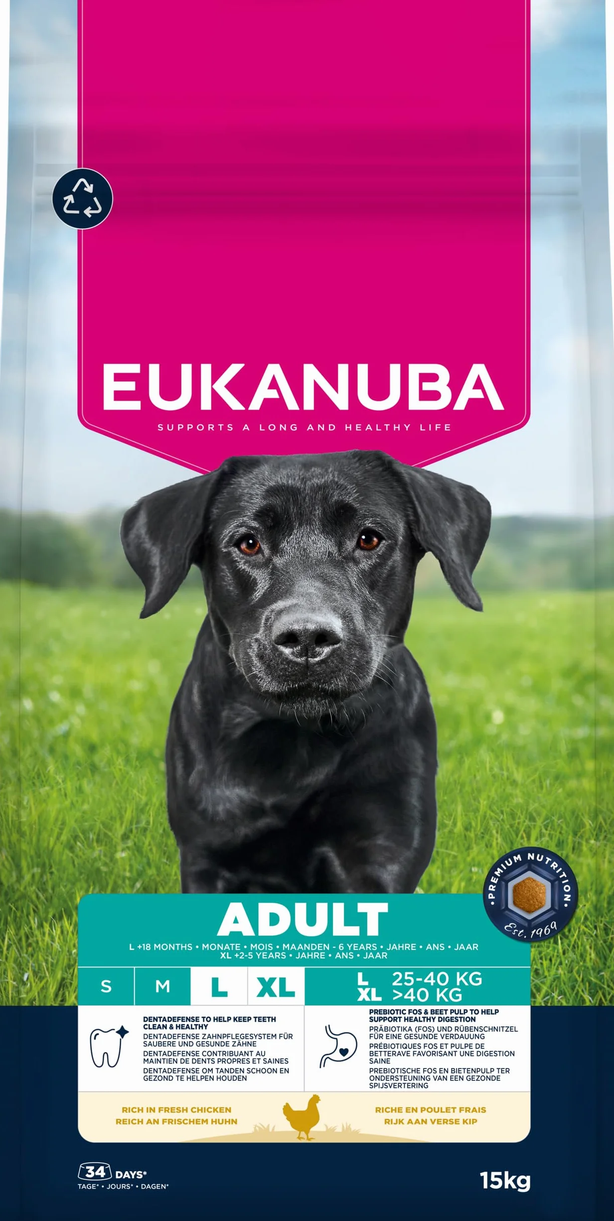 EUKANUBA Life Care Croquettes Chien Adulte Grande Race 15 kg