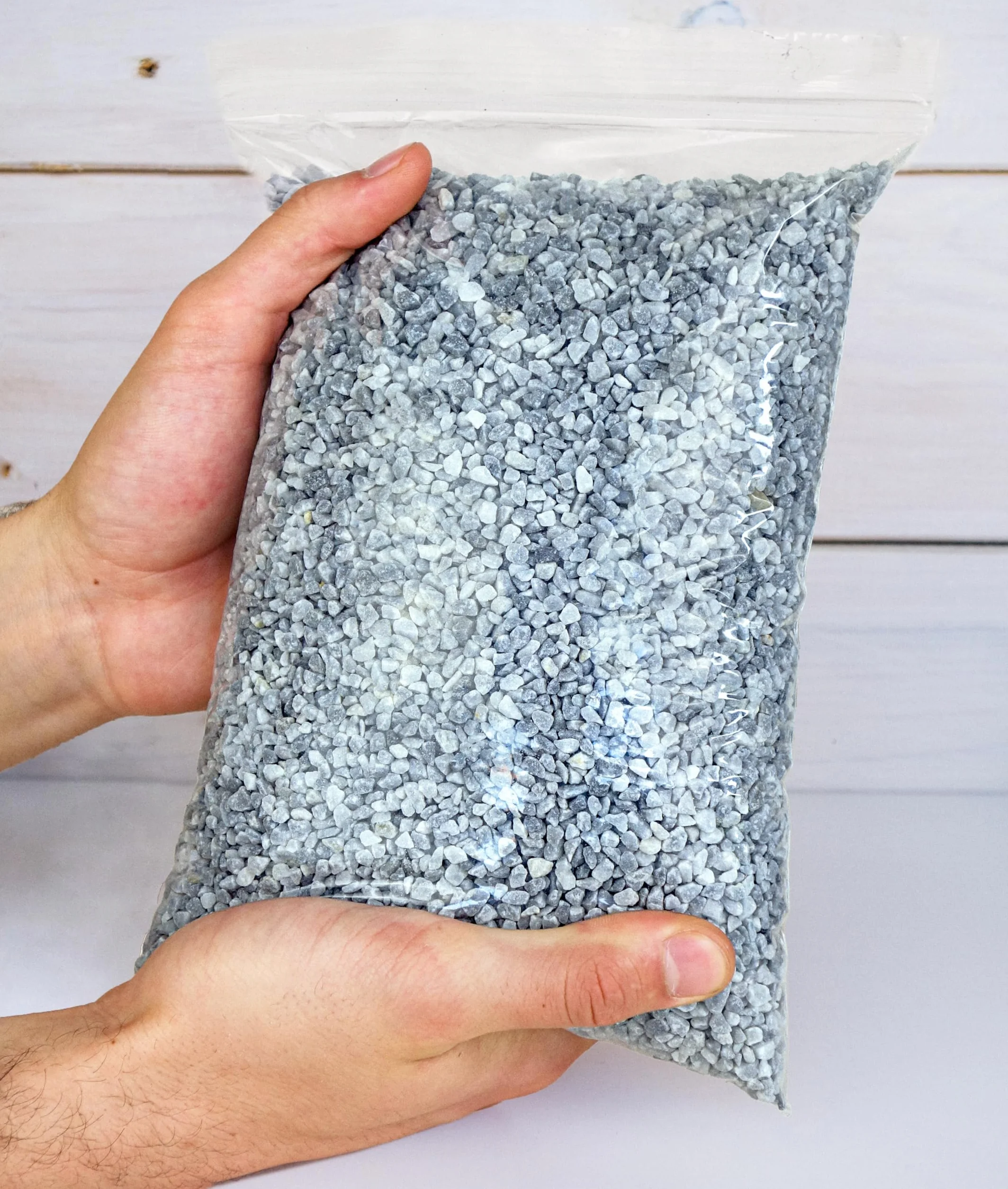Gravier Gris 1,8 kG - Gravier Aquarium Decoratif 3-6 mm - Cailloux Jardin Exterieur