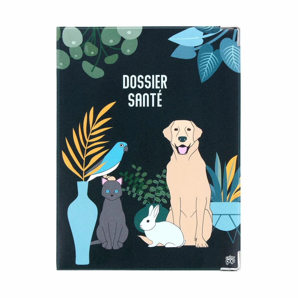 Color Pop Etui Petit carnet de santé Animaux 18,5 x 13,5 cm PVC