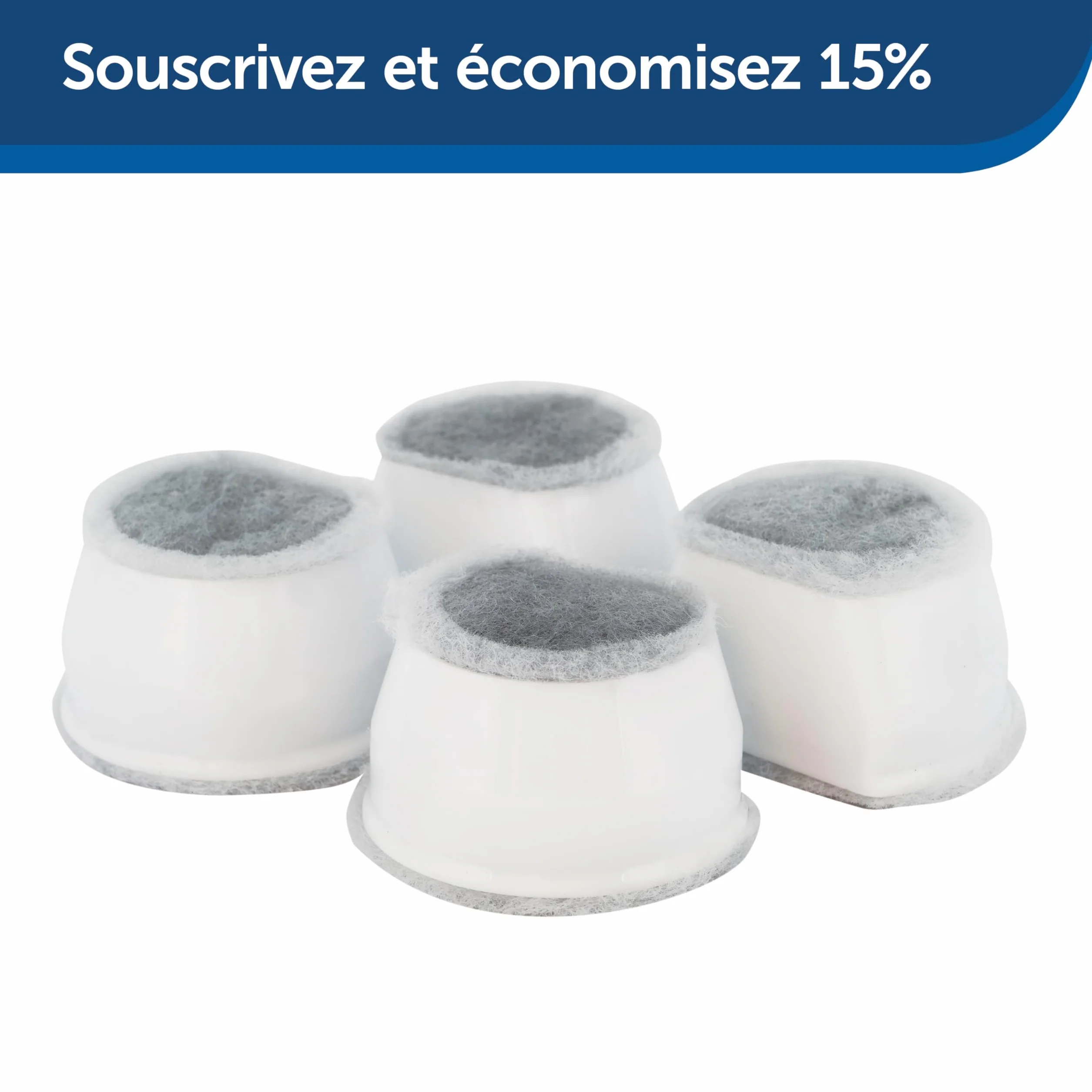 Petsafe Filtre Au Charbon De Rechange Pour Fontaine À Eau Pour Animaux Drinkwell Céramique Avalon Pagoda 7,5 L 3,7 L 1,8 L Pack De 4