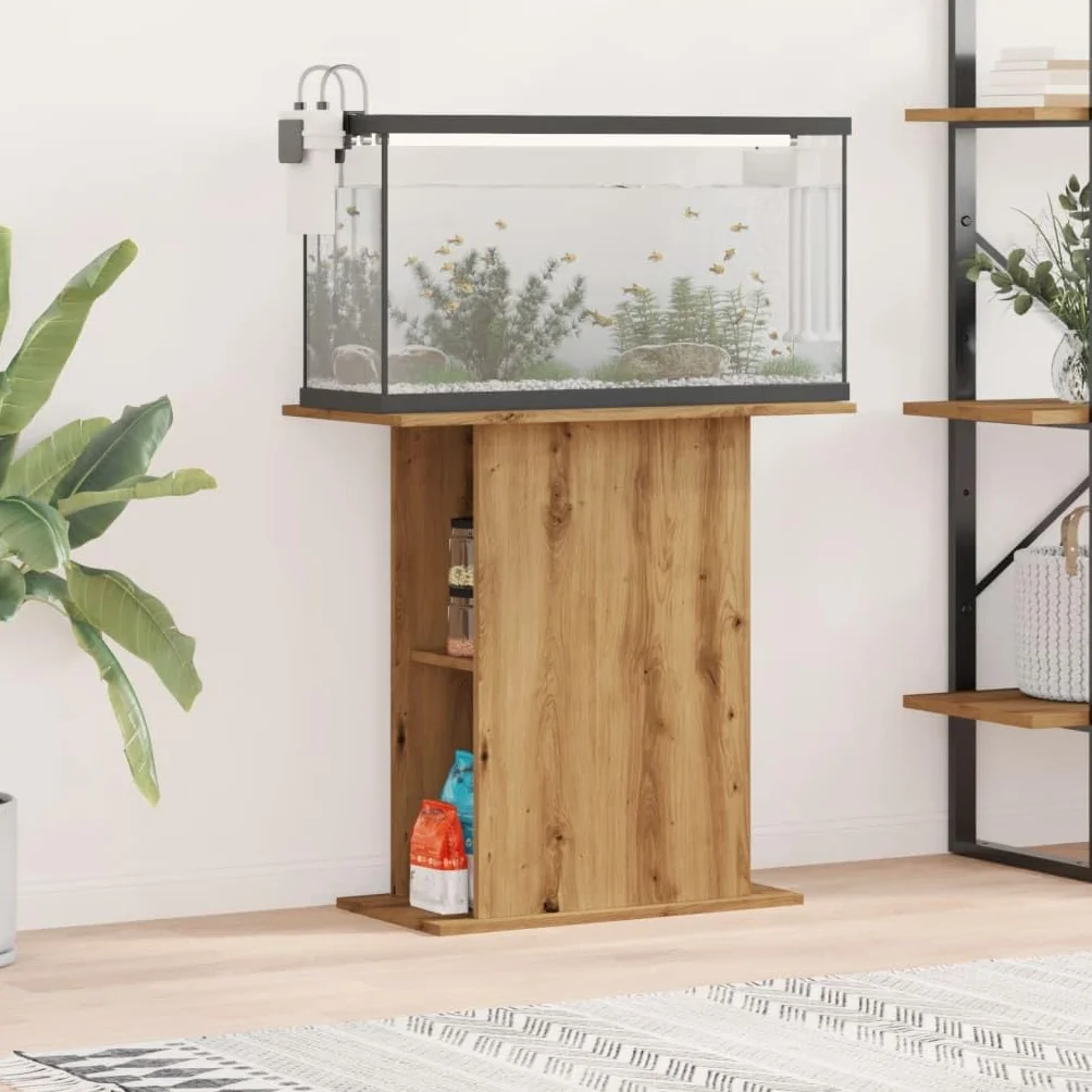 Tomostar Meuble pour Aquarium 36x75x72,5cm Bois Artisanal