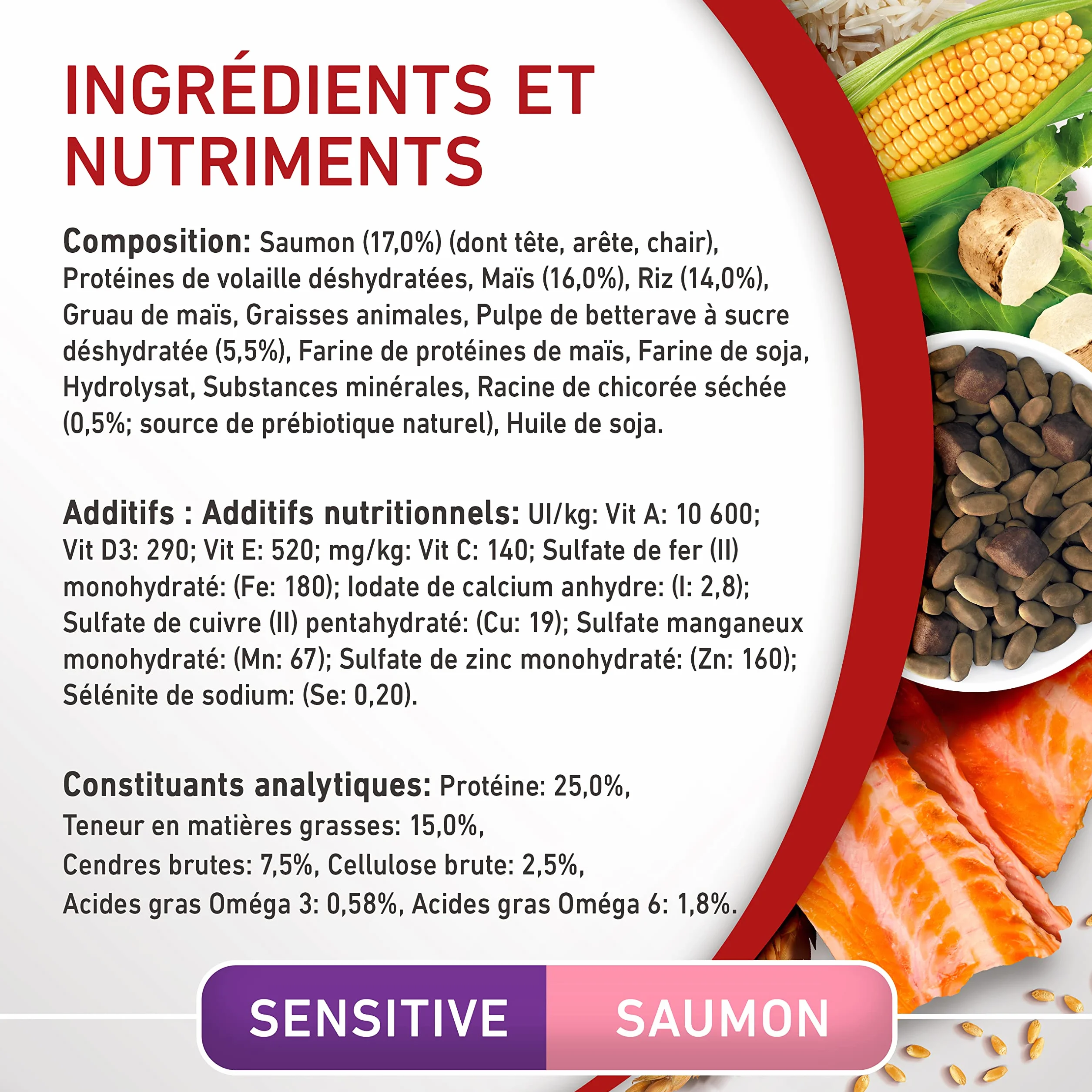 PURINA ONE Sensitive Croquettes Chien Adulte Saumon 2,5 kg