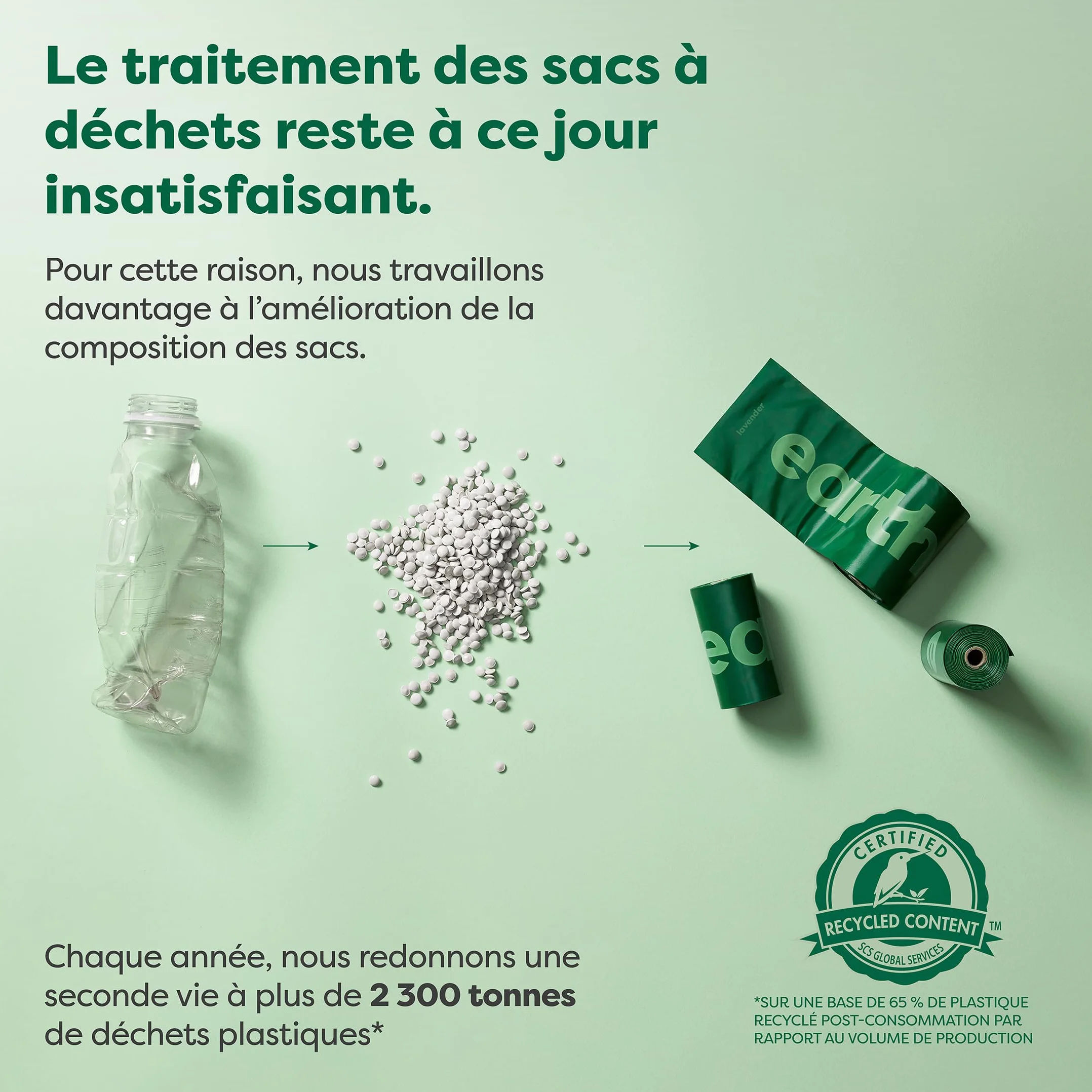 Earth Rated Sacs à crottes pour chiens, étanches extra épais, recharges rouleaux lavande 120 sacs