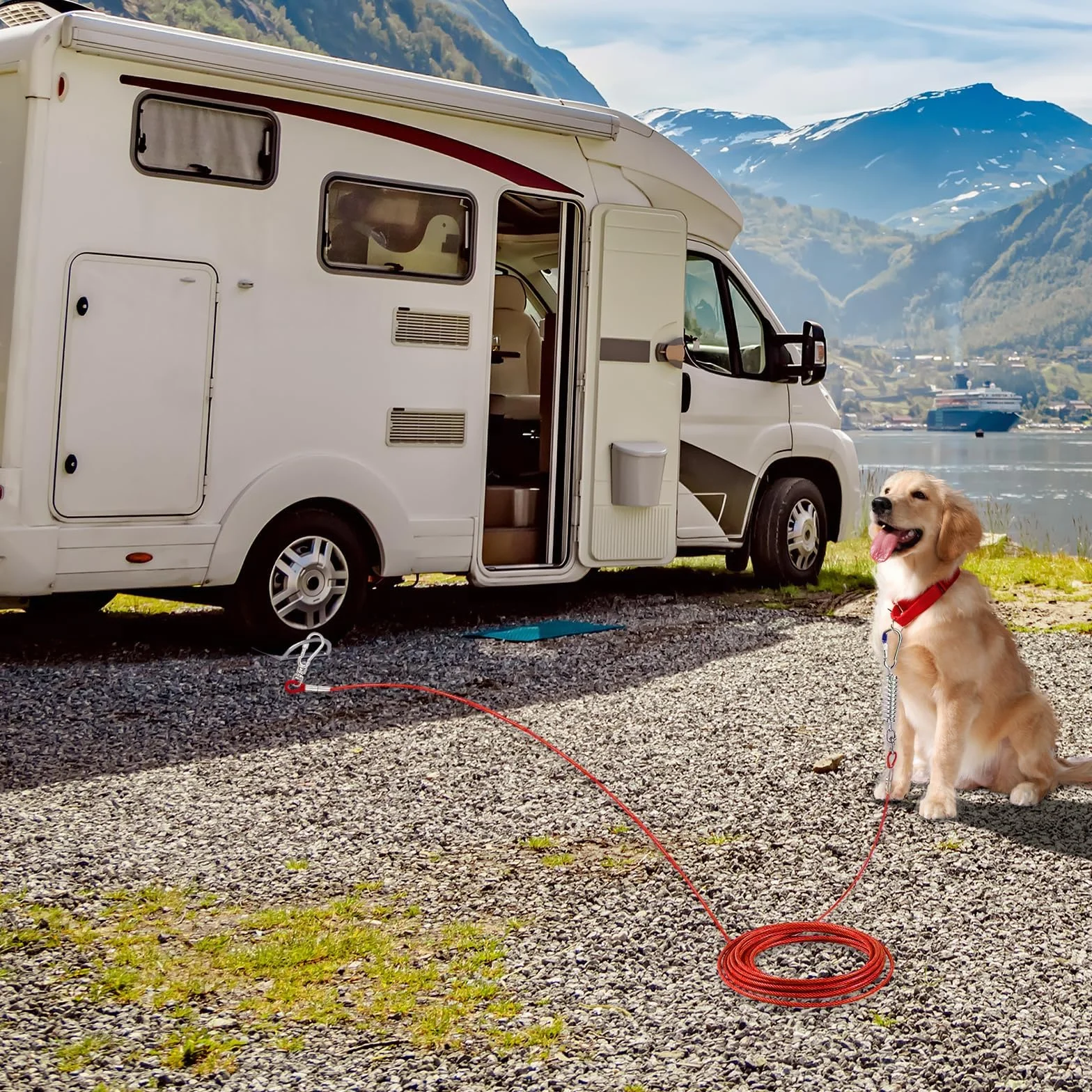 Ancrage au Sol 0.4cm Acier Inoxydable 304 pour Camping-Car