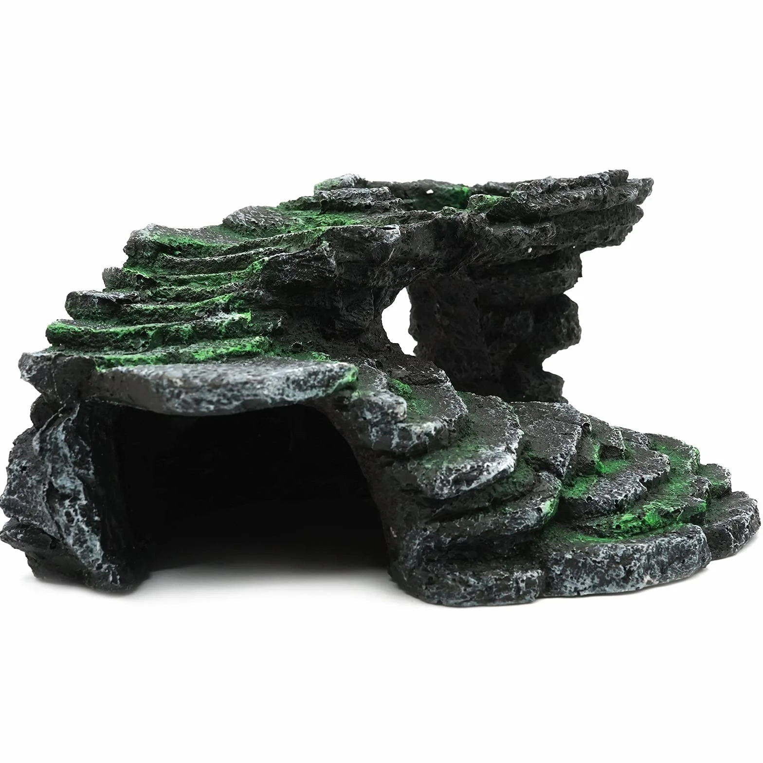 Résine Plate Forme pour Reptiles Tortue Abri Amphibiens Accessoire Décoration