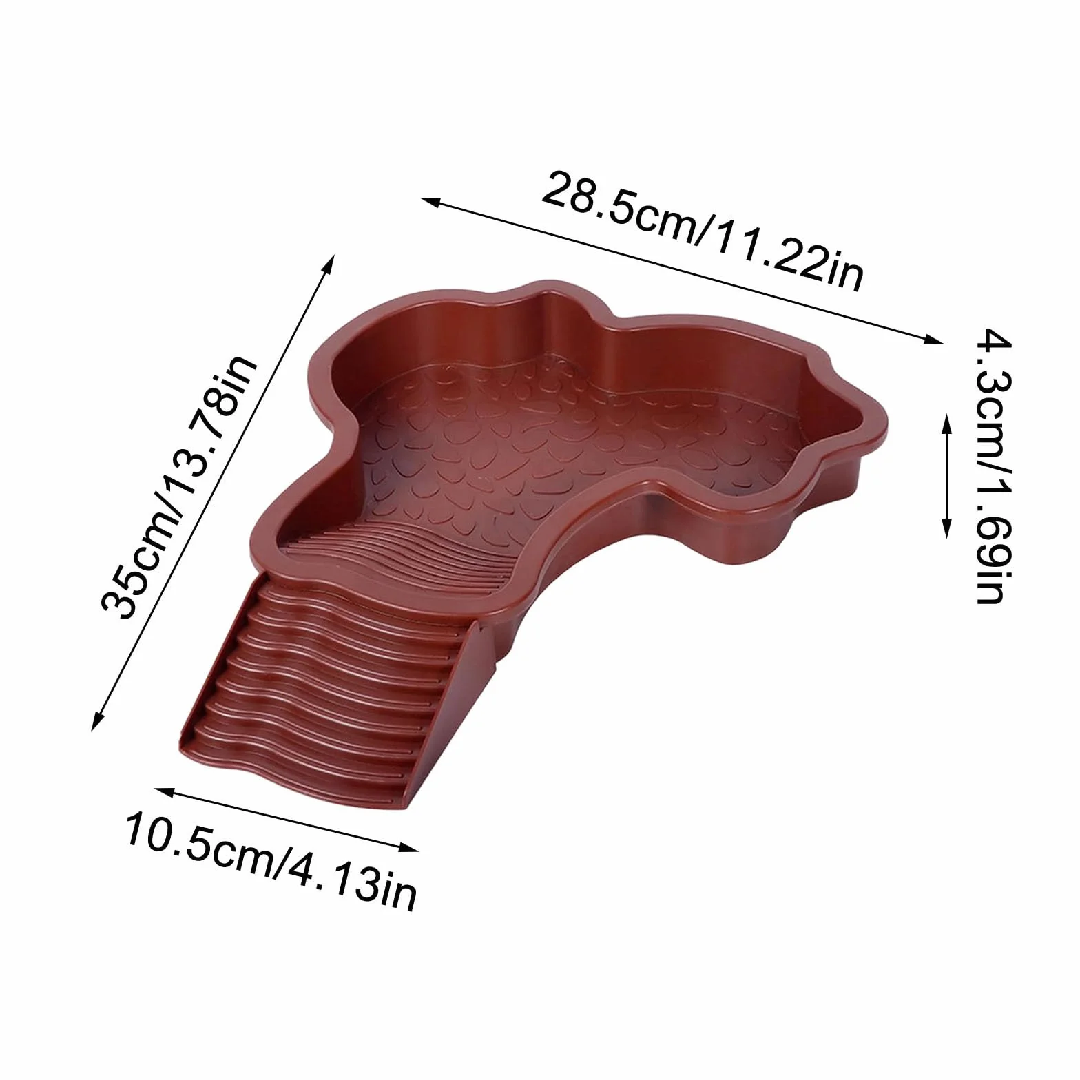 Bassin de bain pour tortues avec plateau incliné pour reptiles