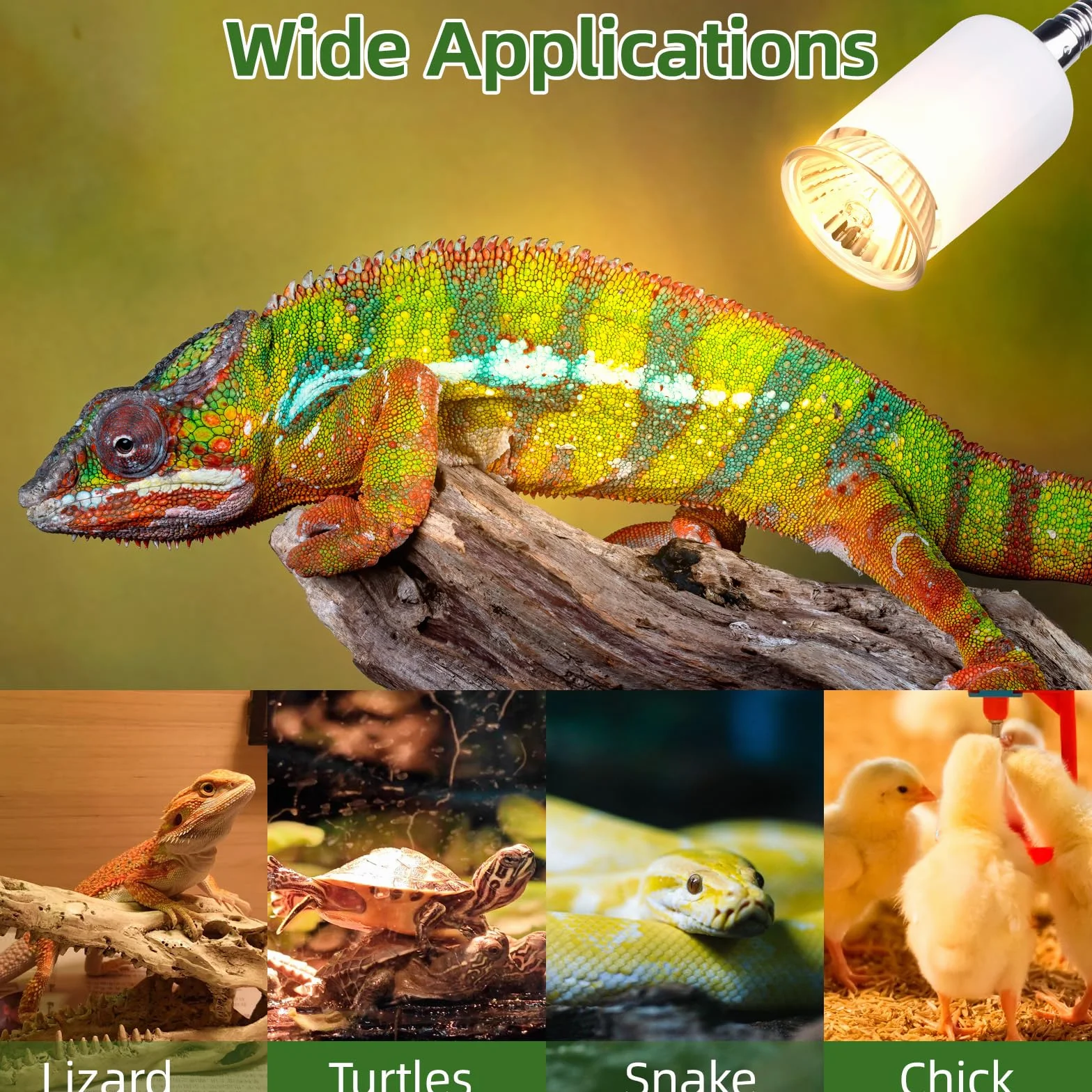 Akynite Douille E27 Céramique 150W 220V avec Interrupteur Flexible pour Lampe Reptile