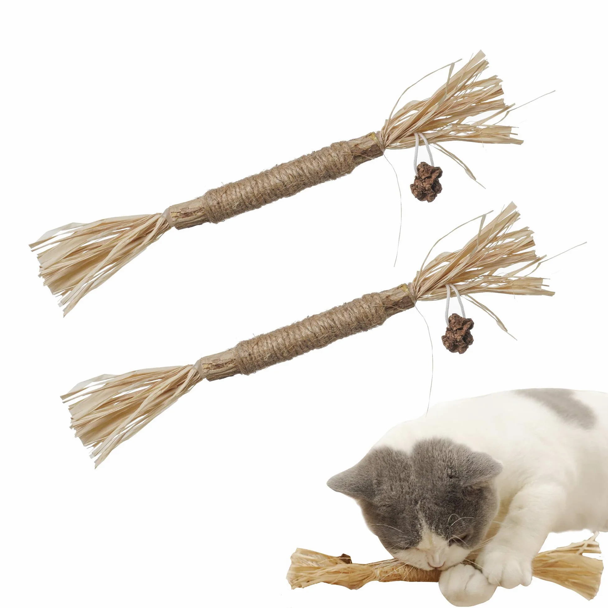 N/H Jouet en polygonum naturel pour chat à mâcher et à mâcher pour chat