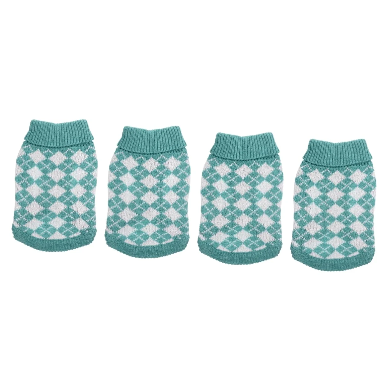 INOOMP 4pièces Pull pour Chien Vêtement Chaud Et Confortable pour Animaux De Compagnie Costume Hiver avec Motif Carreaux pour Chiens De Moyenne Et