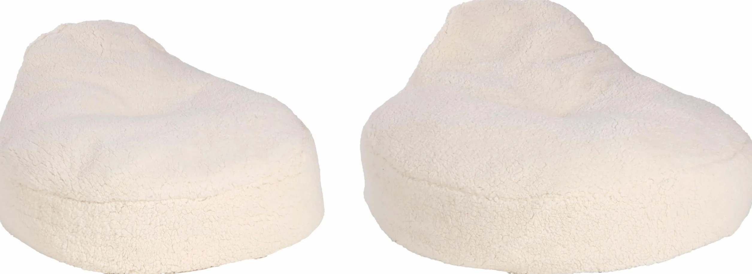Panier Chien Chat Sofa Felpa Blanc 58x58x33 cm Coussin Peluche Doux Housse Amovible Lavable Base antidérapante