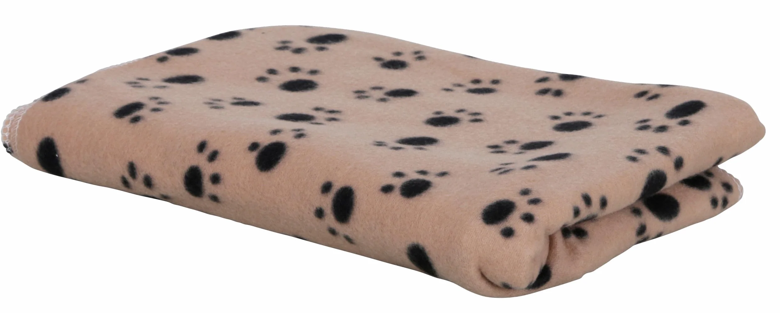 Kerbl Couverture pour Chien Stella Beige Motif Pattes 140 x 100 cm Polaire Moelleuse