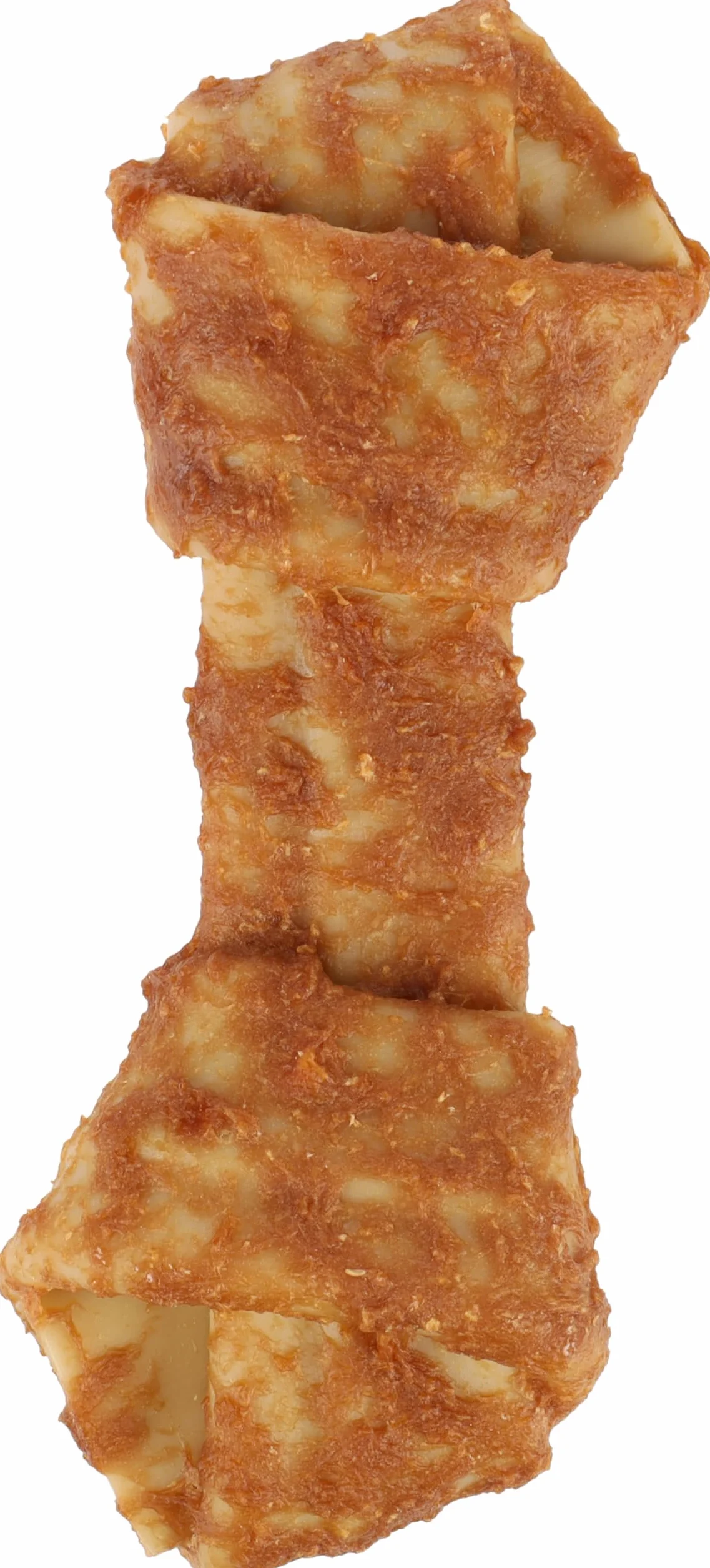 Flamingo Friandise Chien Os noué sans Peau Bovine au Poulet & Beurre de cacahuète 20cm 180g Extra Grand