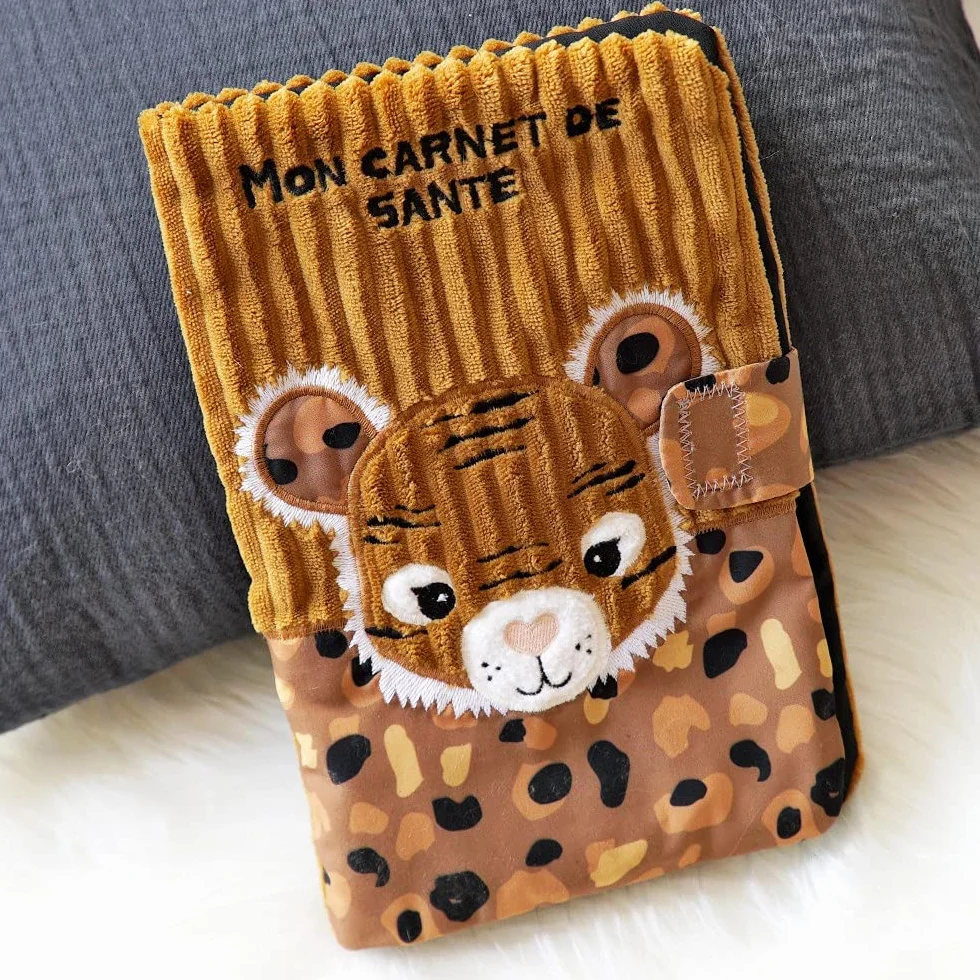 Les Deglingos Protège Carnet de Santé Spéculos Le Tigre 25cm
