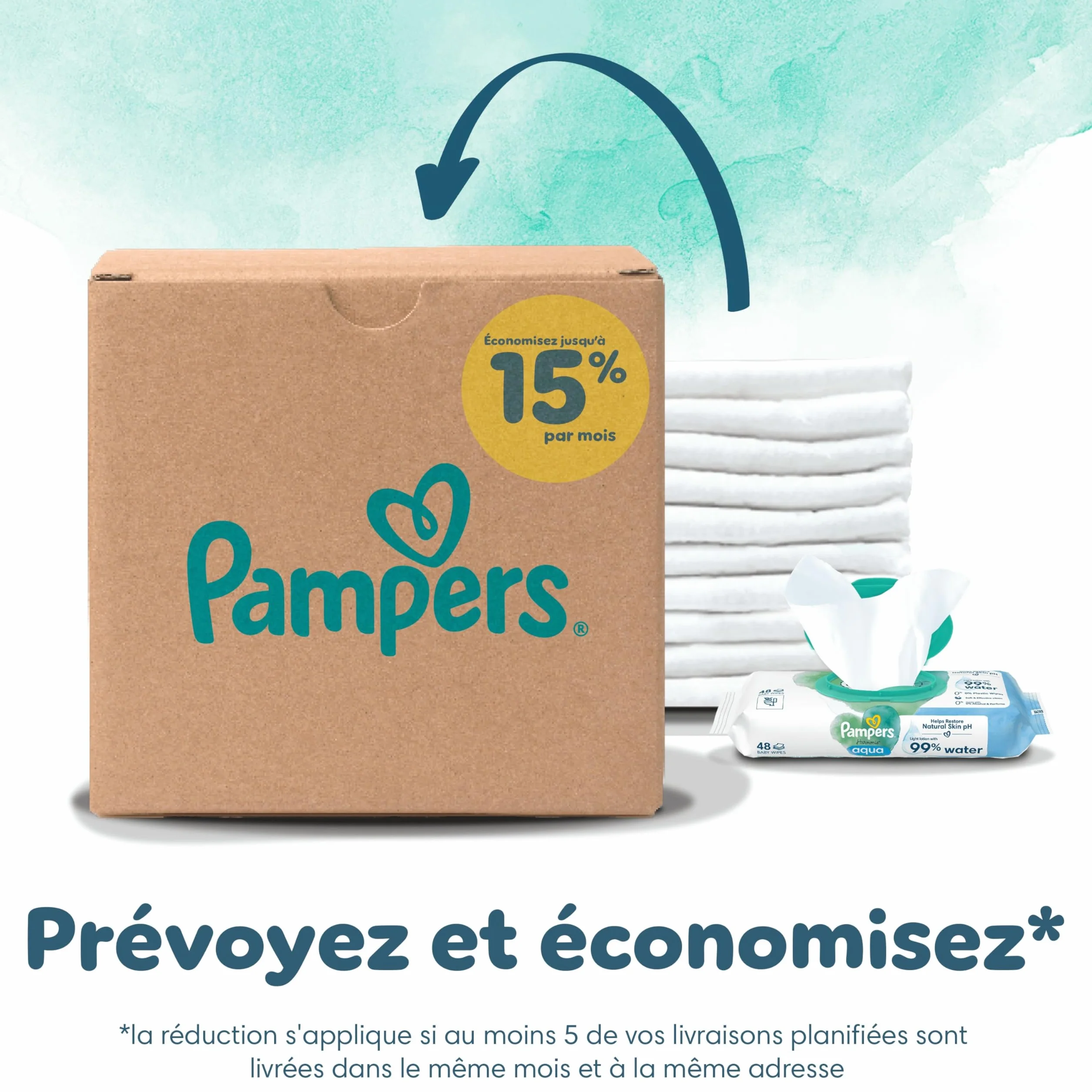 Pampers Harmonie Taille 2 204 Couches 4-8kg Protection Douce