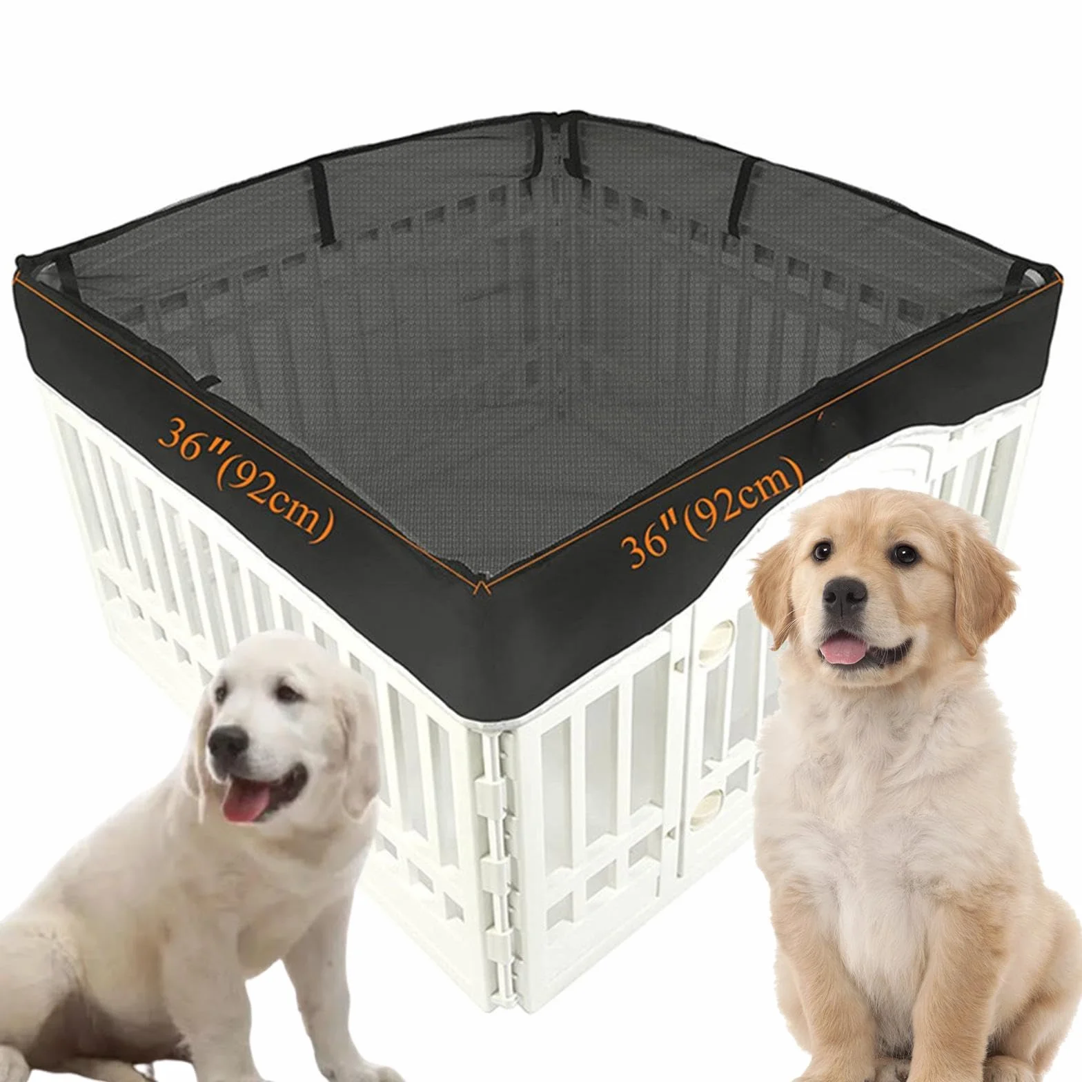 Housse de Parc pour Chien Sharplace, Couverture Résistante au Soleil en Tissu Maille Lavable, 92 cm